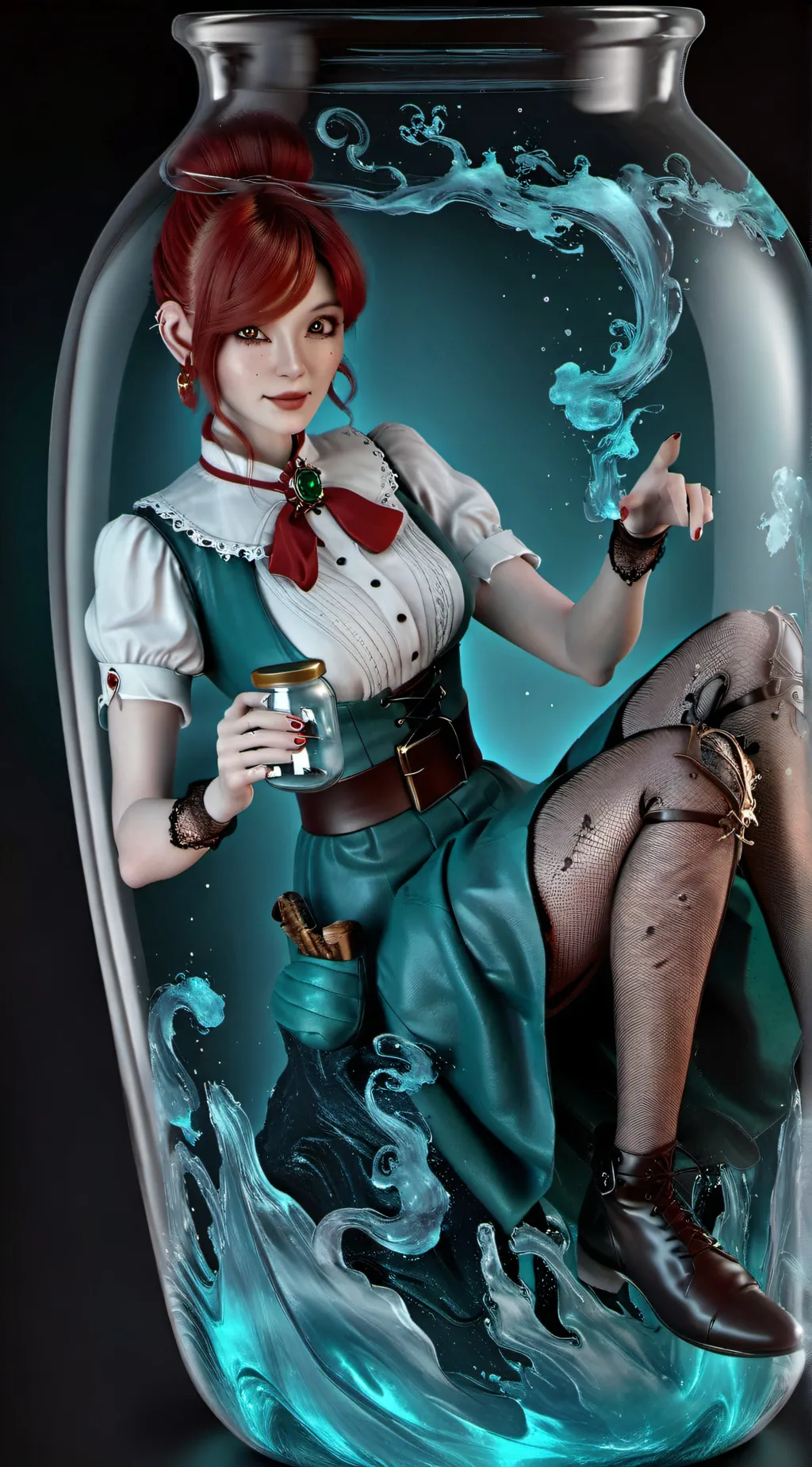 ai character: Leprechaun asfr  background