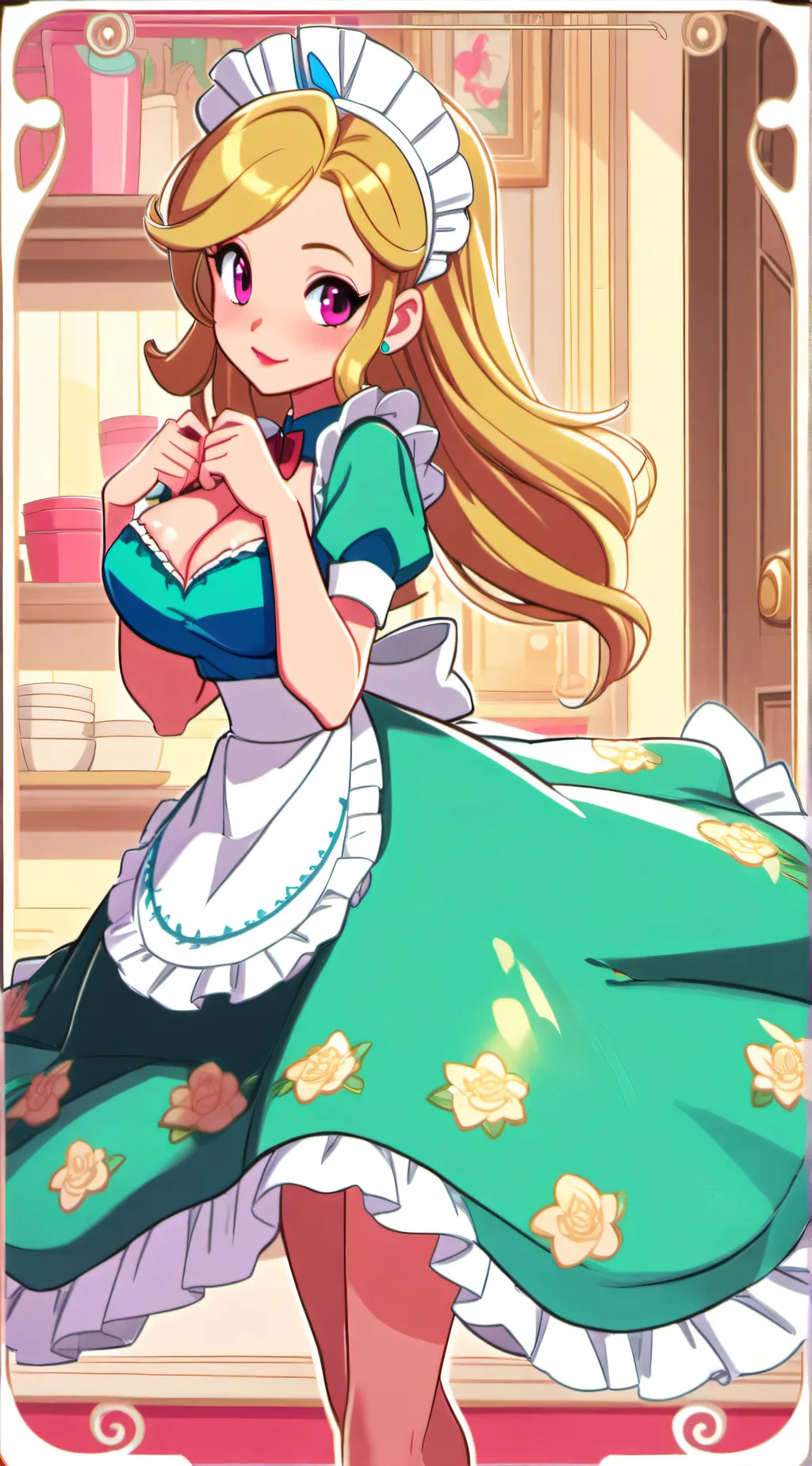 ai character: Laila cartoon  background