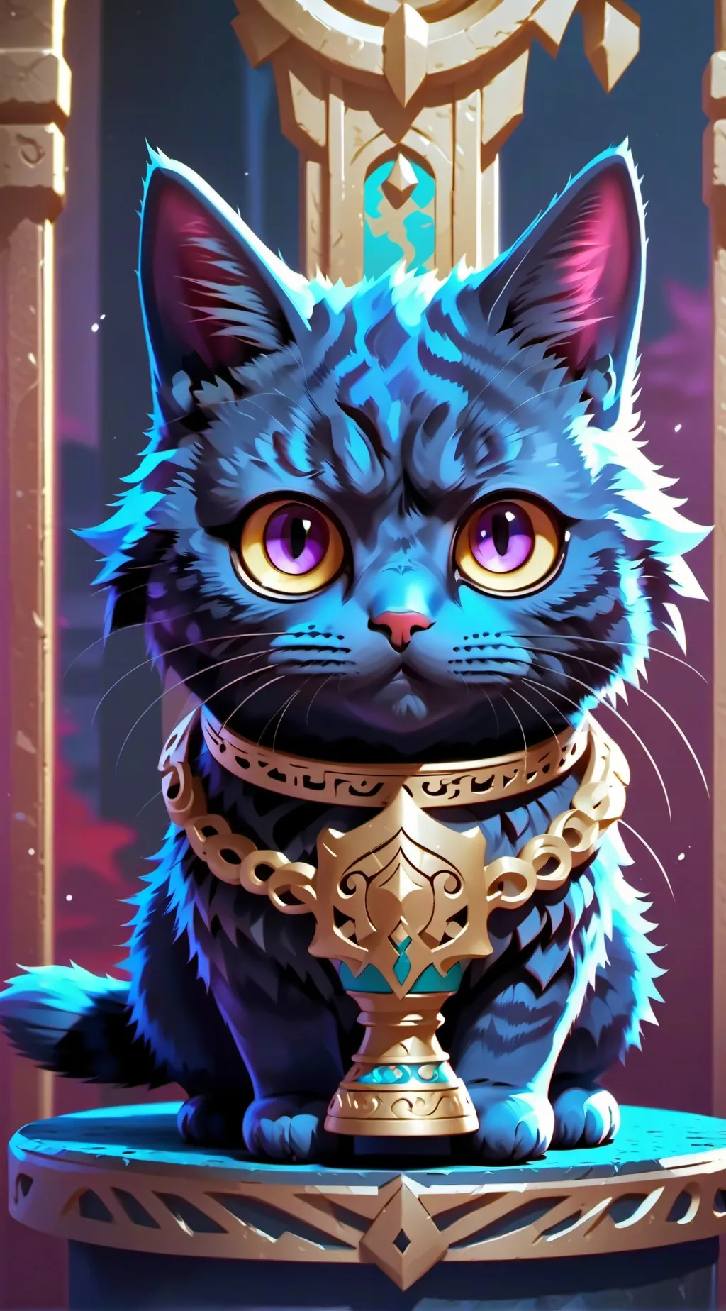 ai character: mittens background