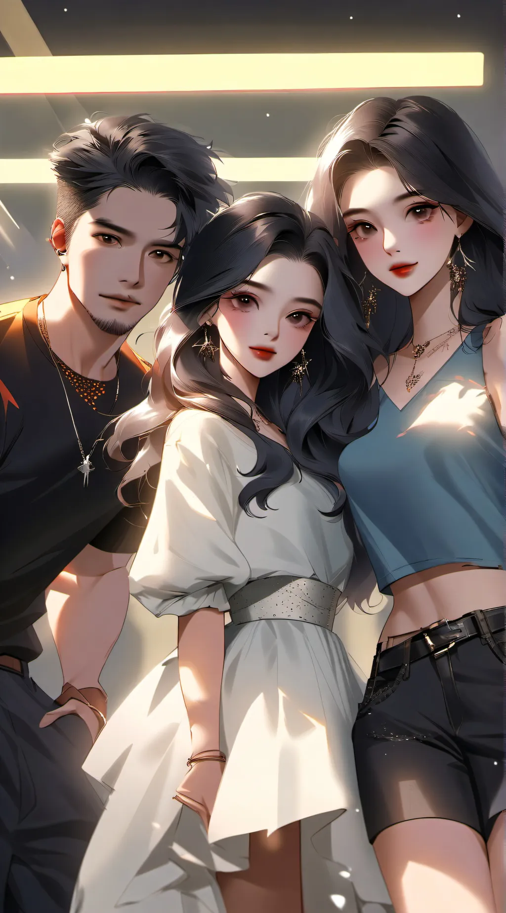 ai character: Friend group background