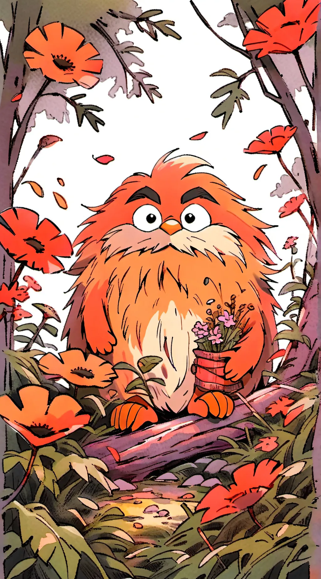 ai character: lorax background