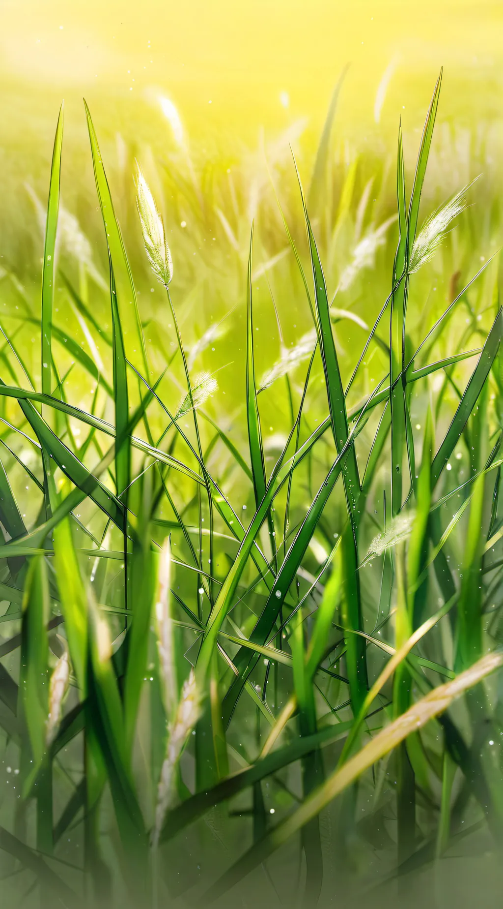 ai character: Grass background