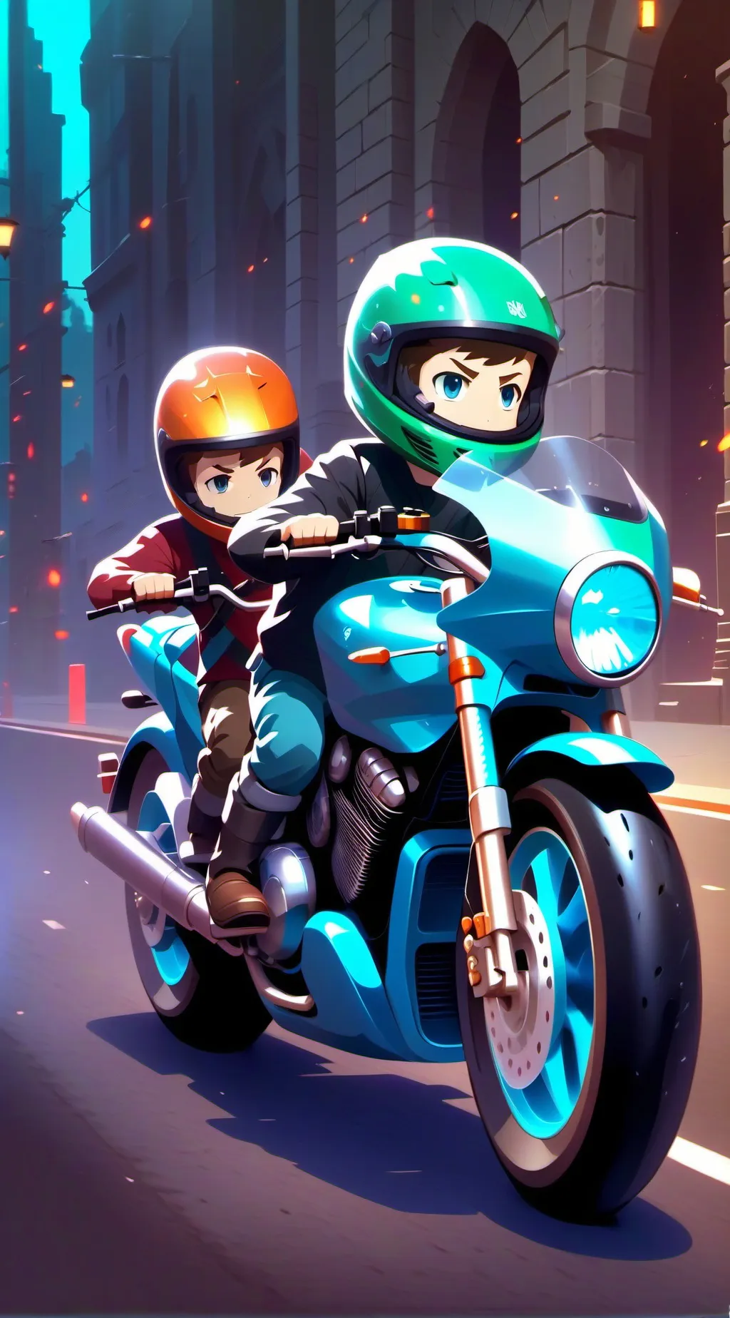 ai character: Max and Tyler  background