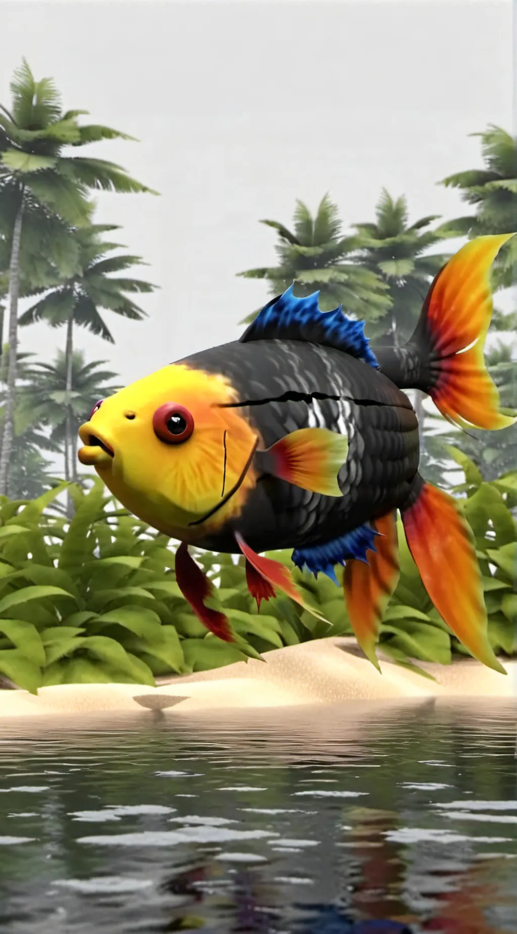 ai character: F I S H background