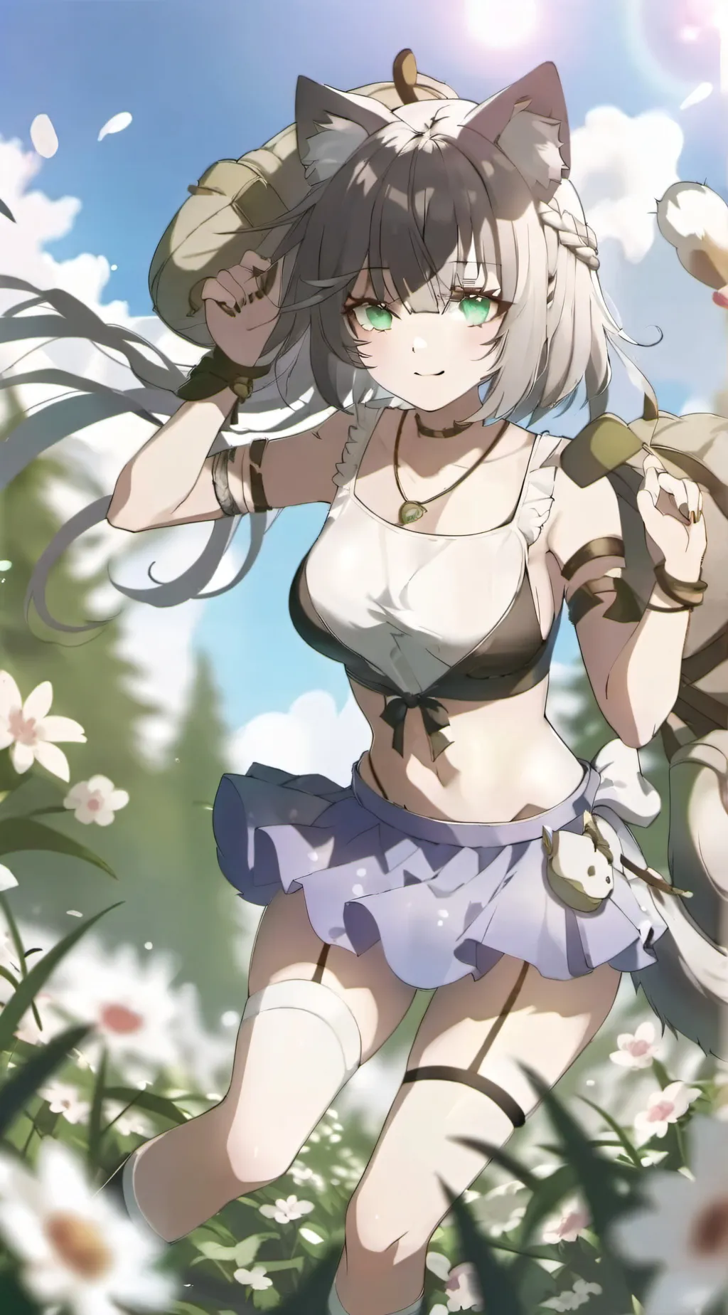 ai character: rose background