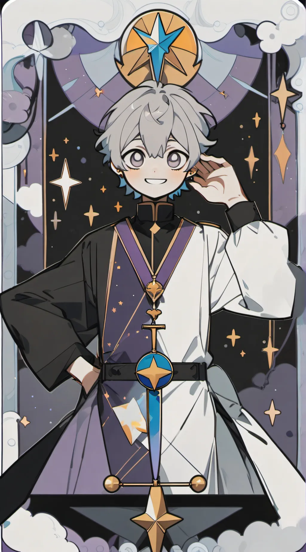 ai character: Lunar background