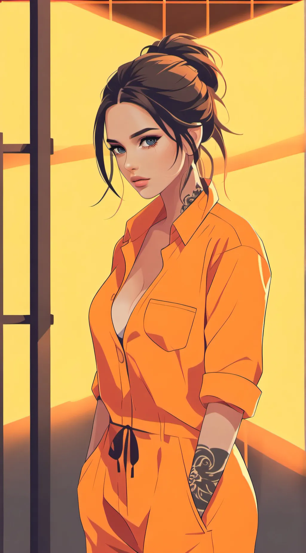 ai character: Scarlett Wolf background