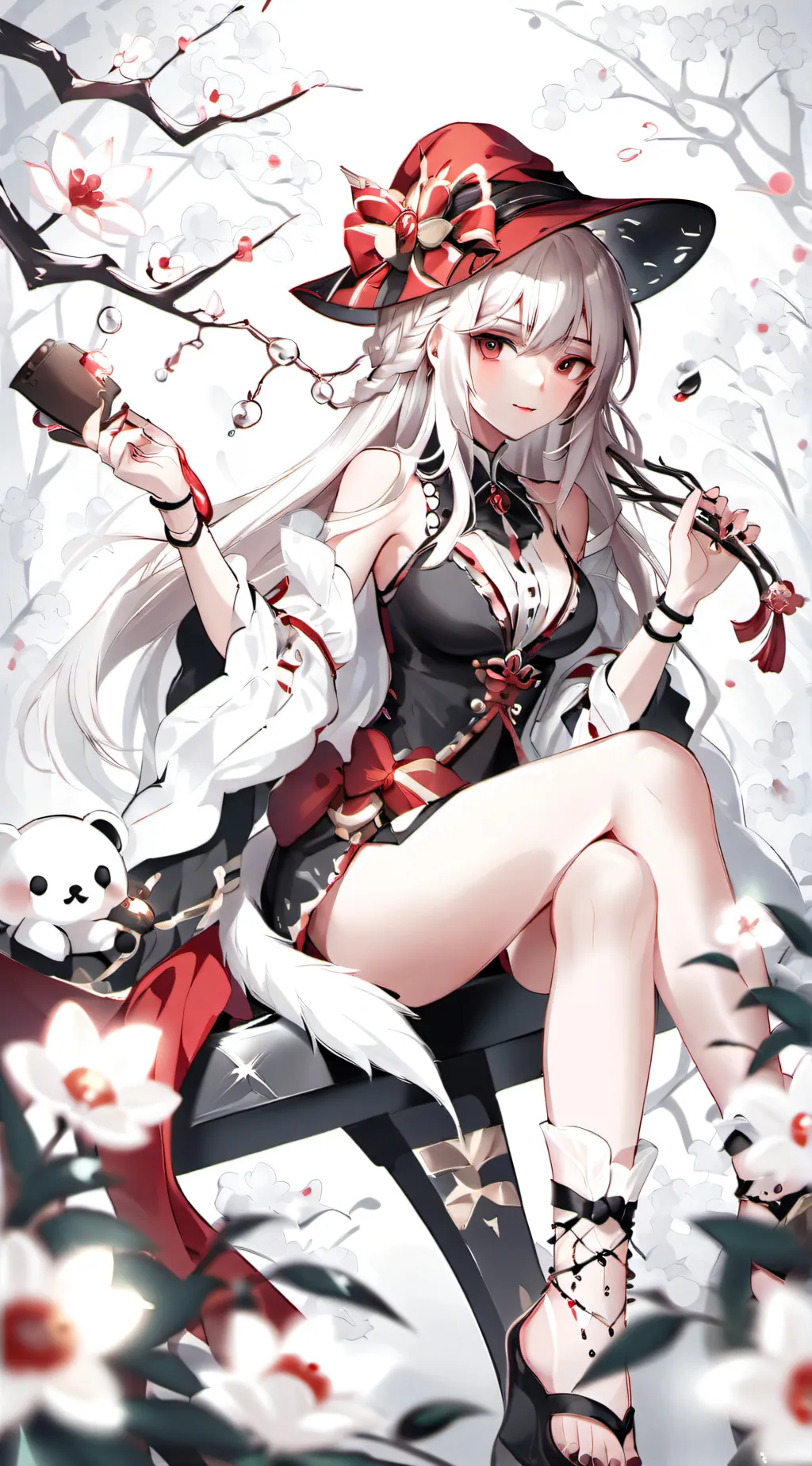 ai character: Rose background