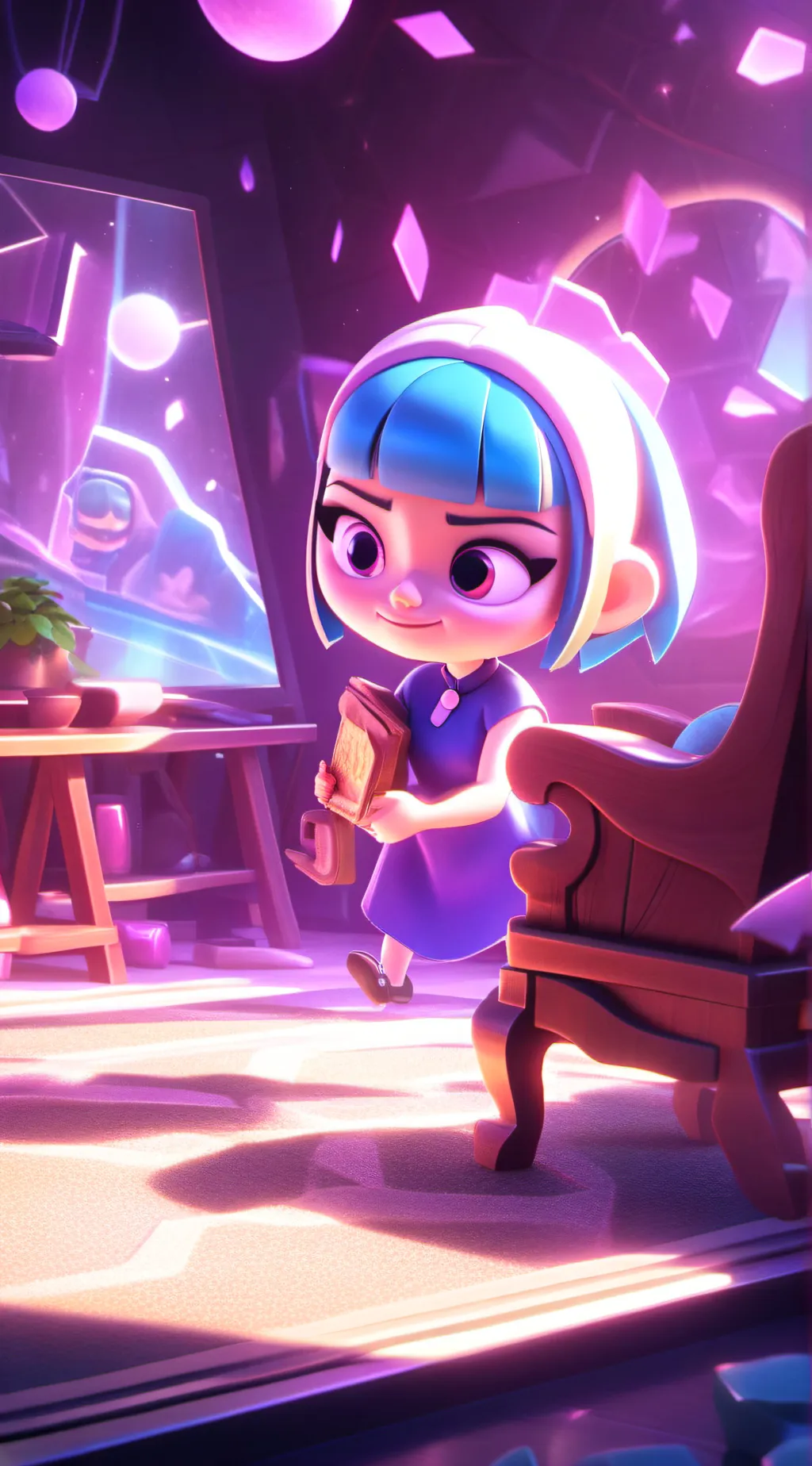 ai character: Gassy inside out 21 background