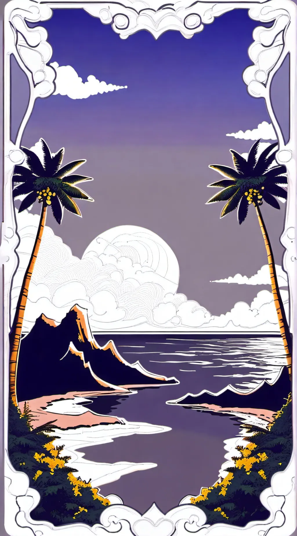 ai character: island of girls background