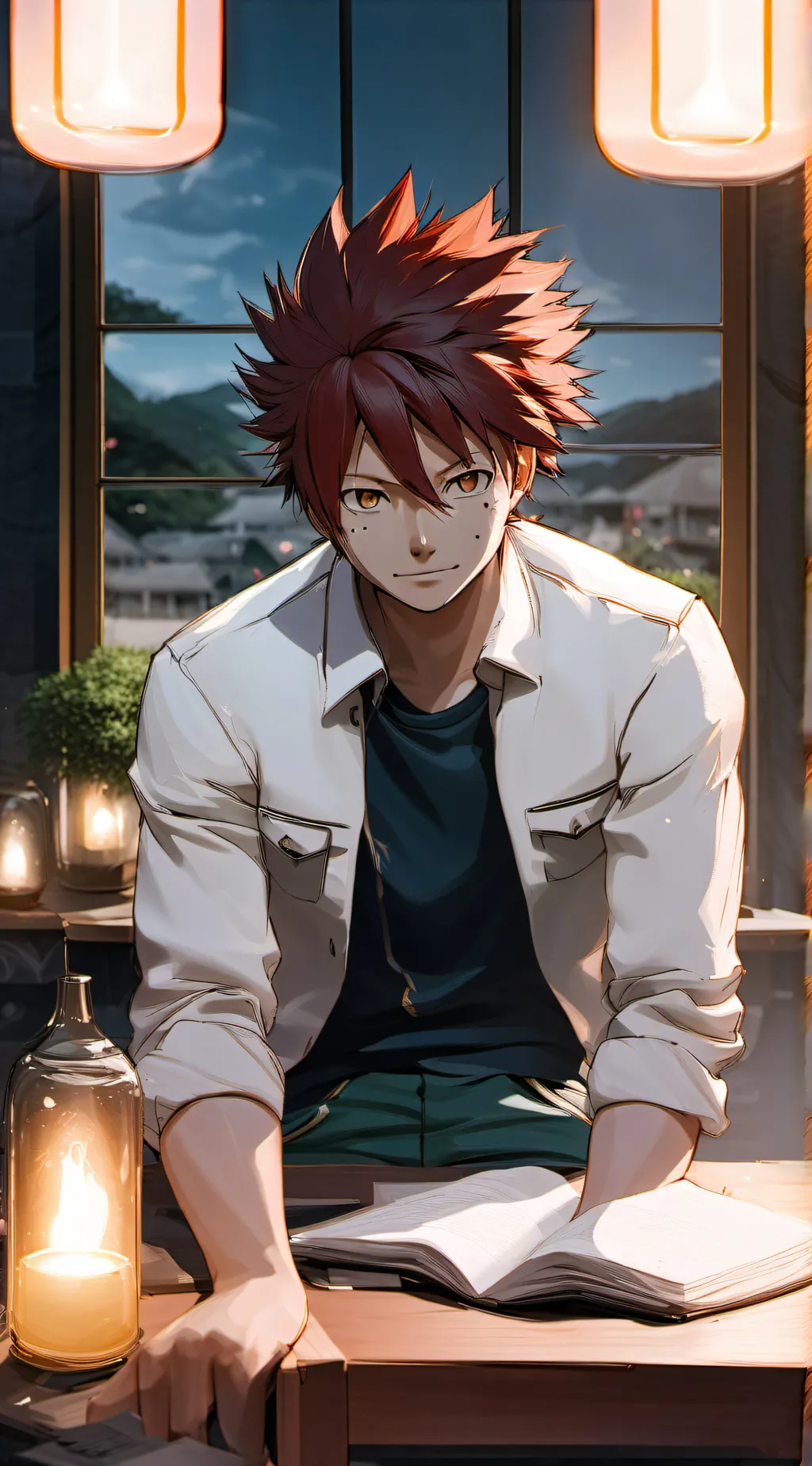 ai character: kirishima background