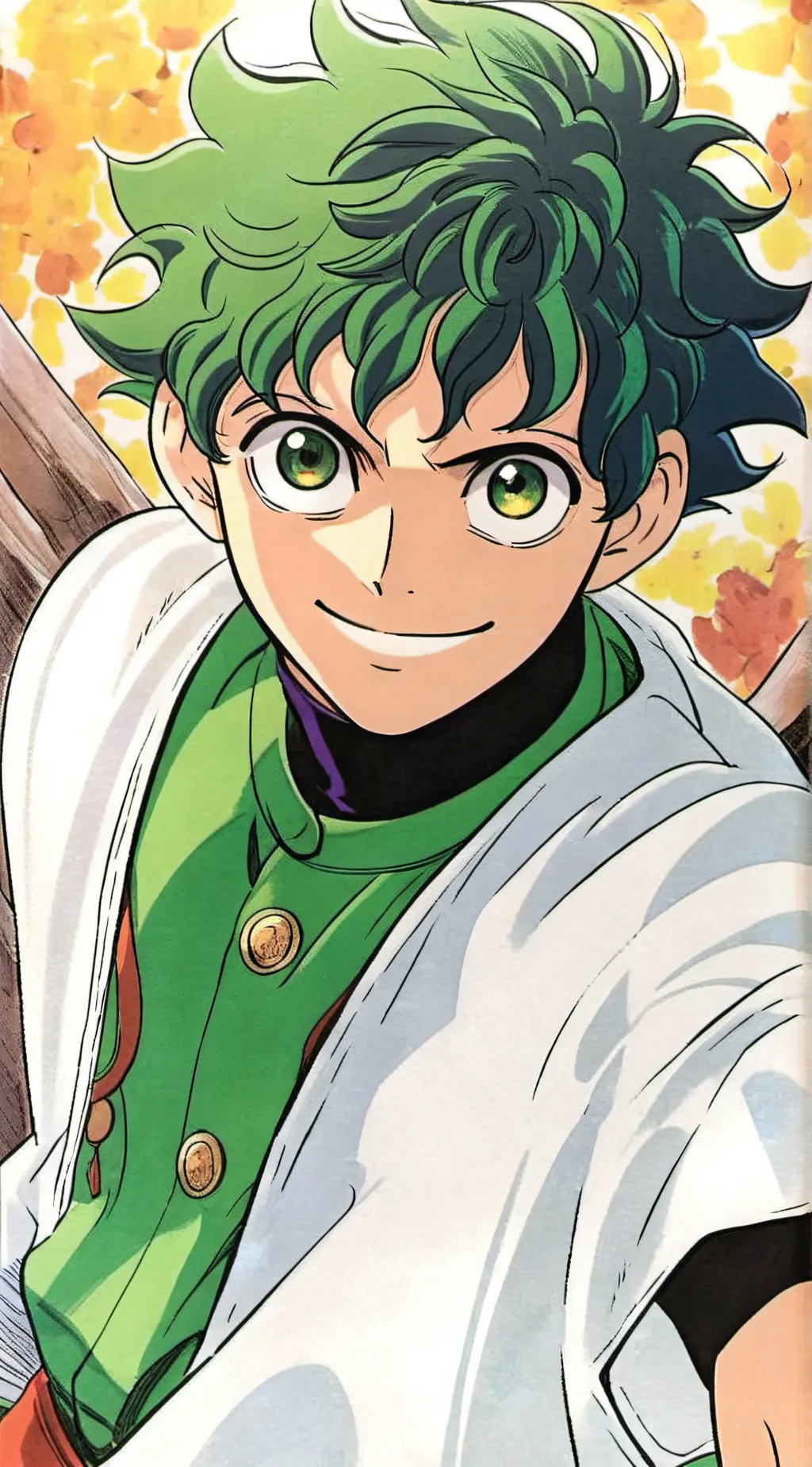 ai character: 💚🥦DEKU🥦🧡 background