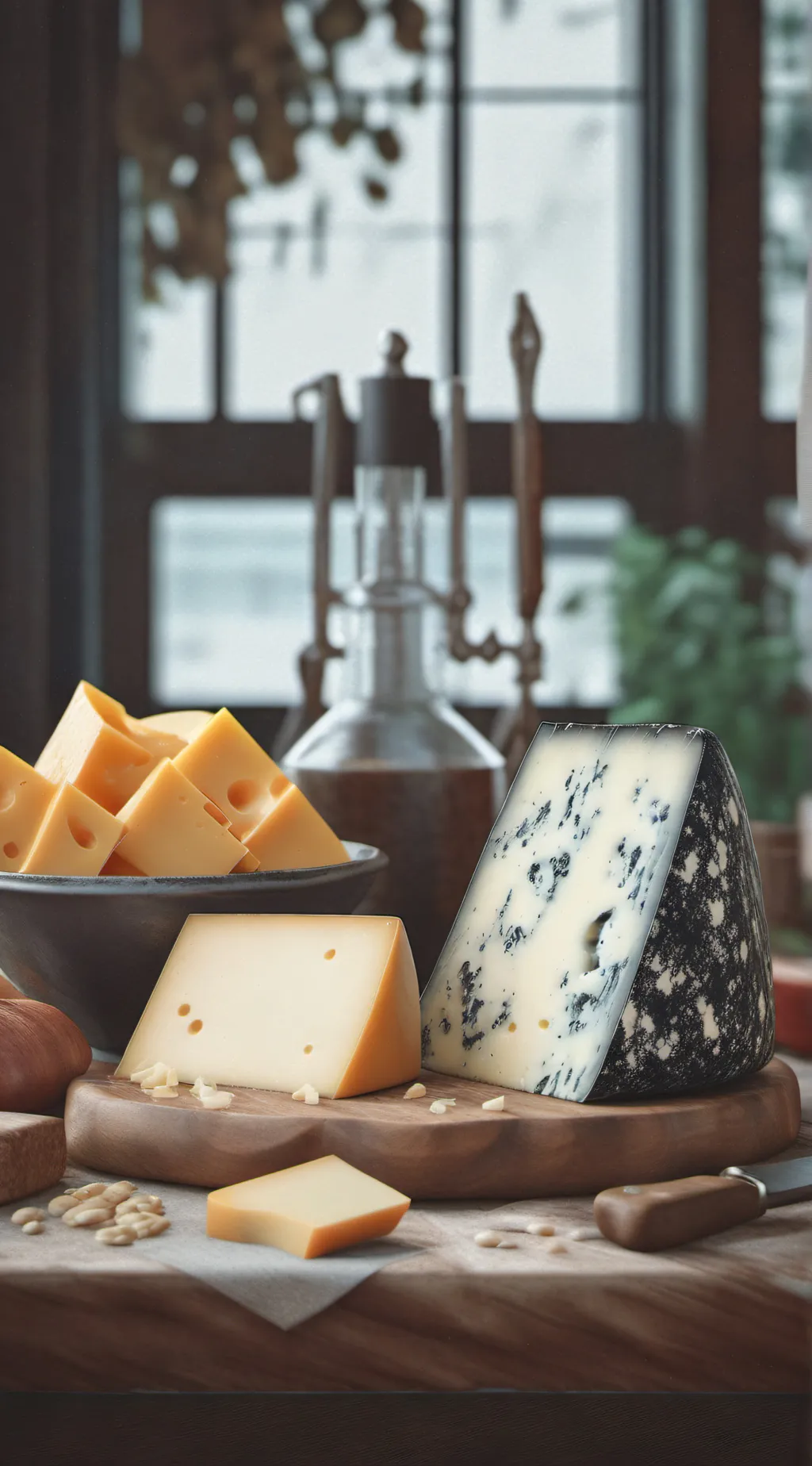 ai character: Mr cheese  background