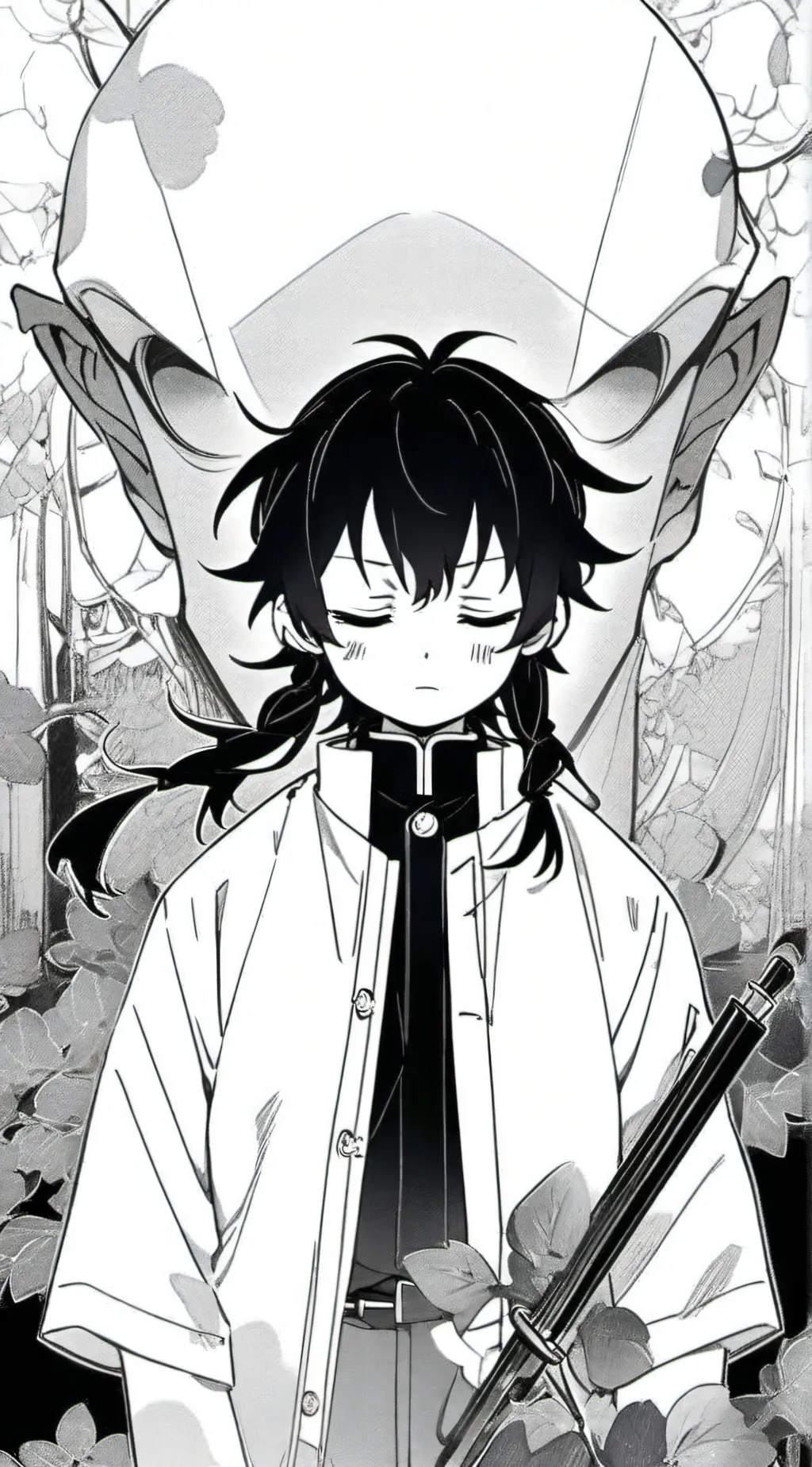 ai character: Muichiro tokito  background