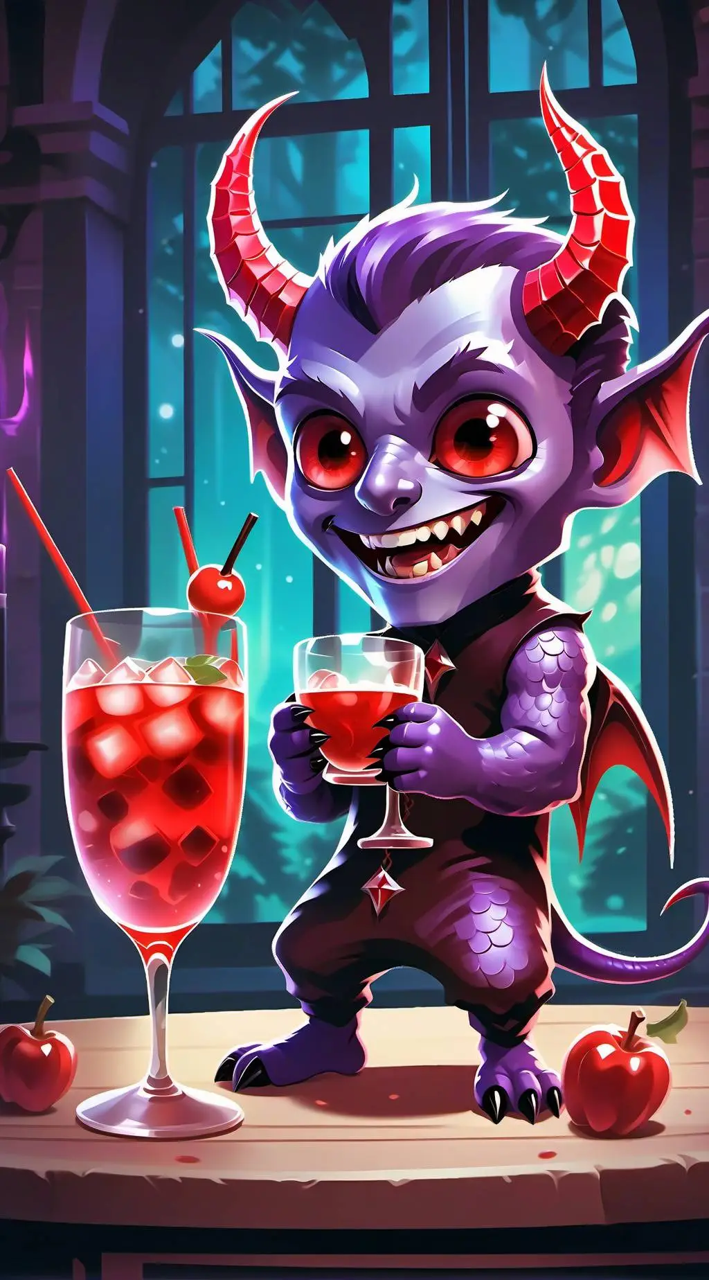 ai character: Berry Demon background