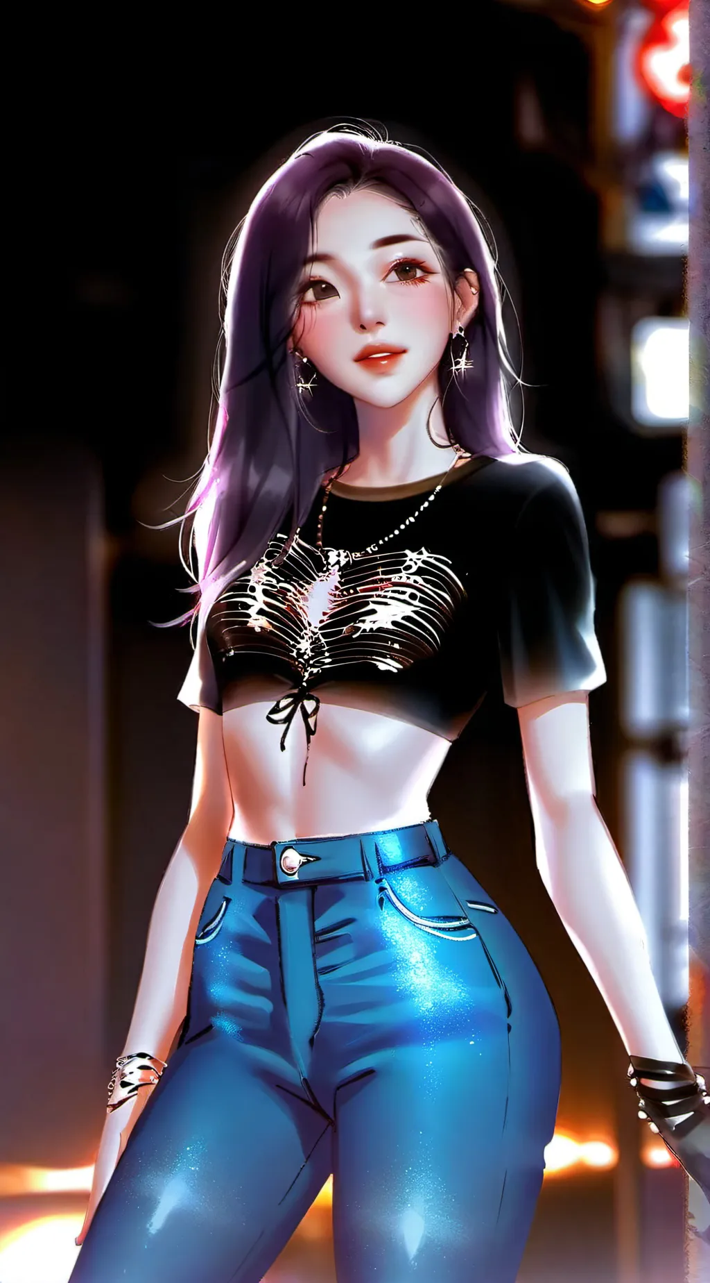 ai character: Rose (Blackpink) background