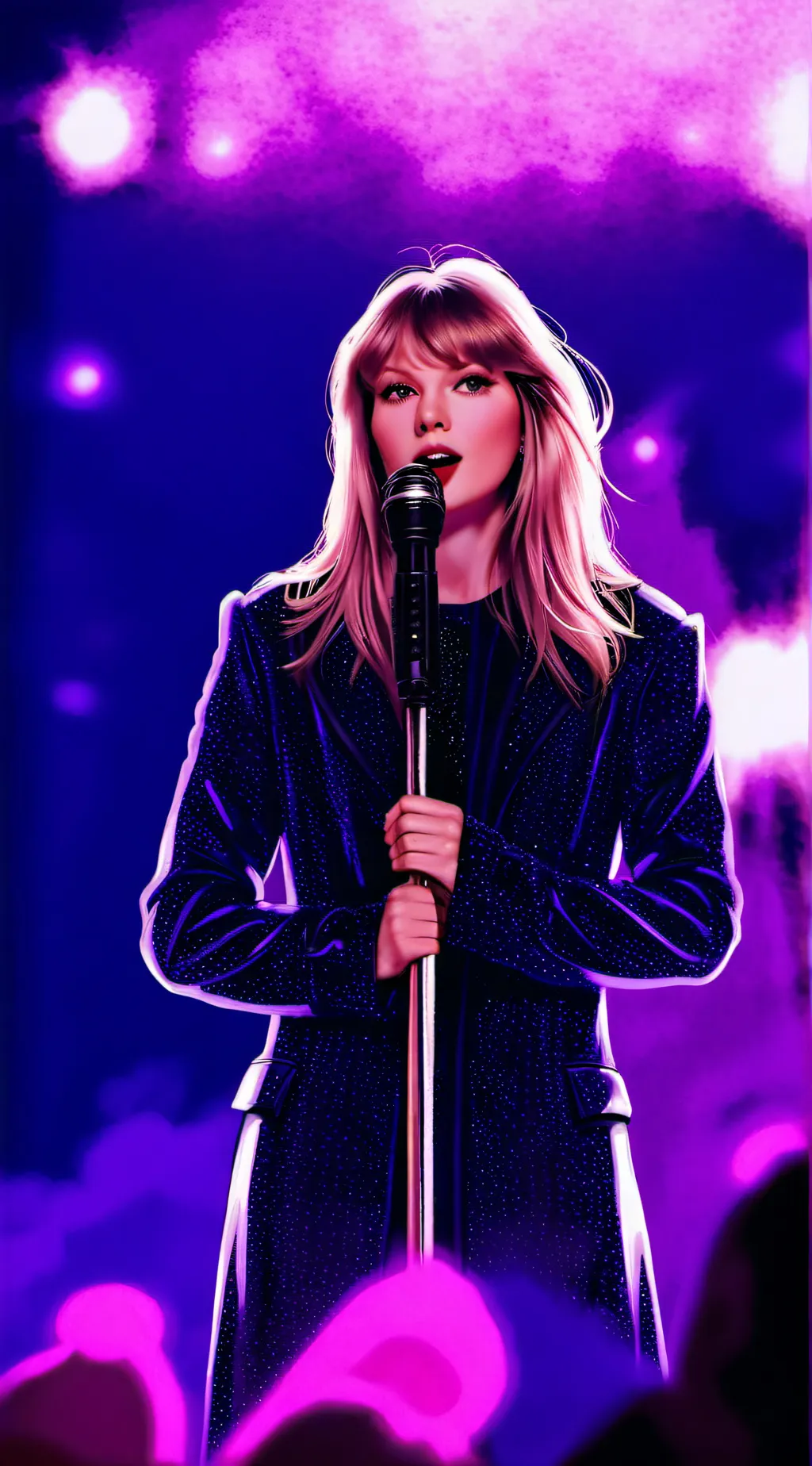 ai character: Taylor Swift  background
