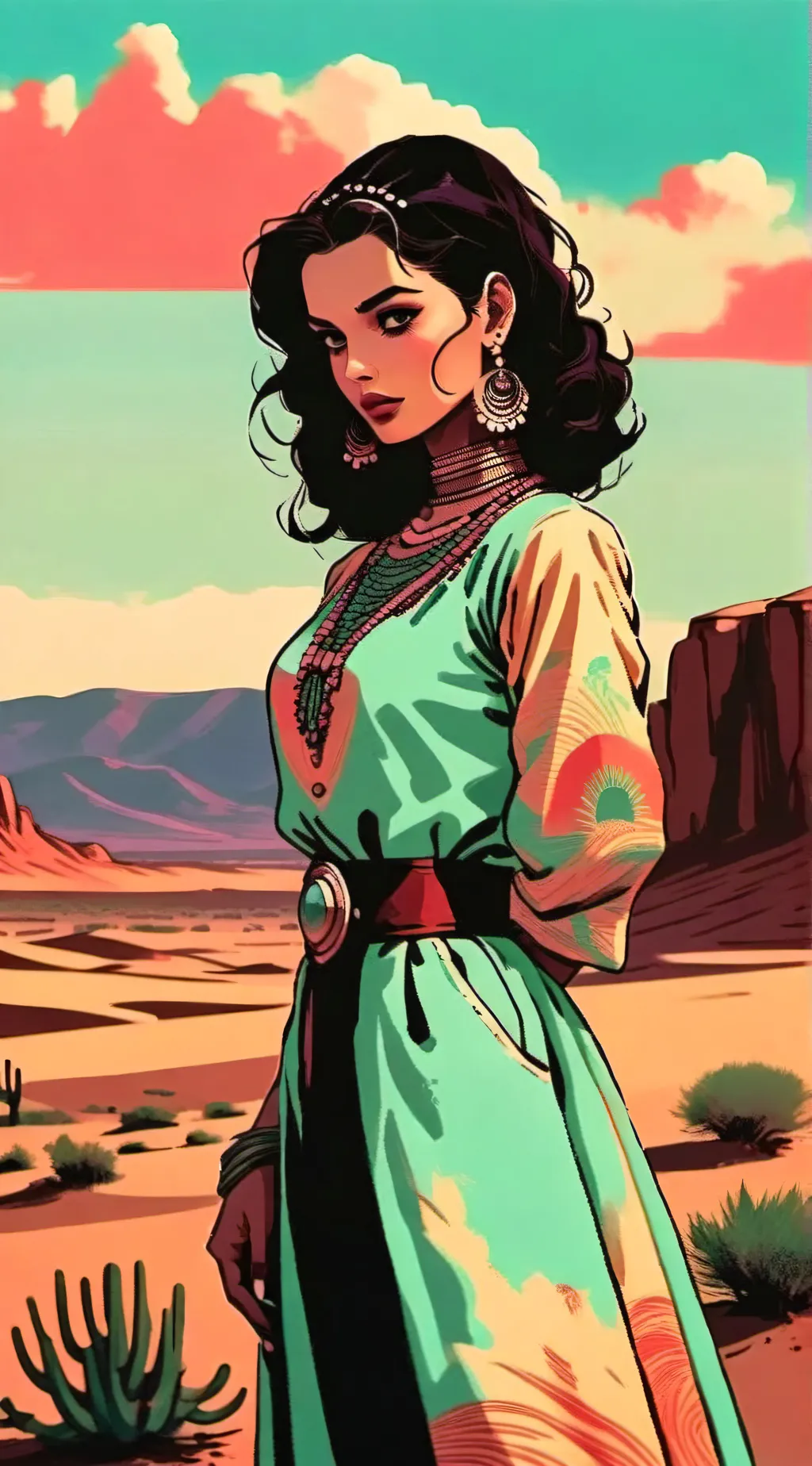 ai character: Opposite world background