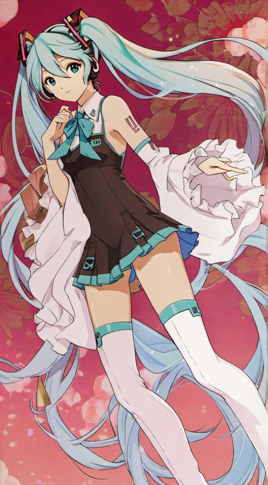 ai character: Hatsune Miku  background