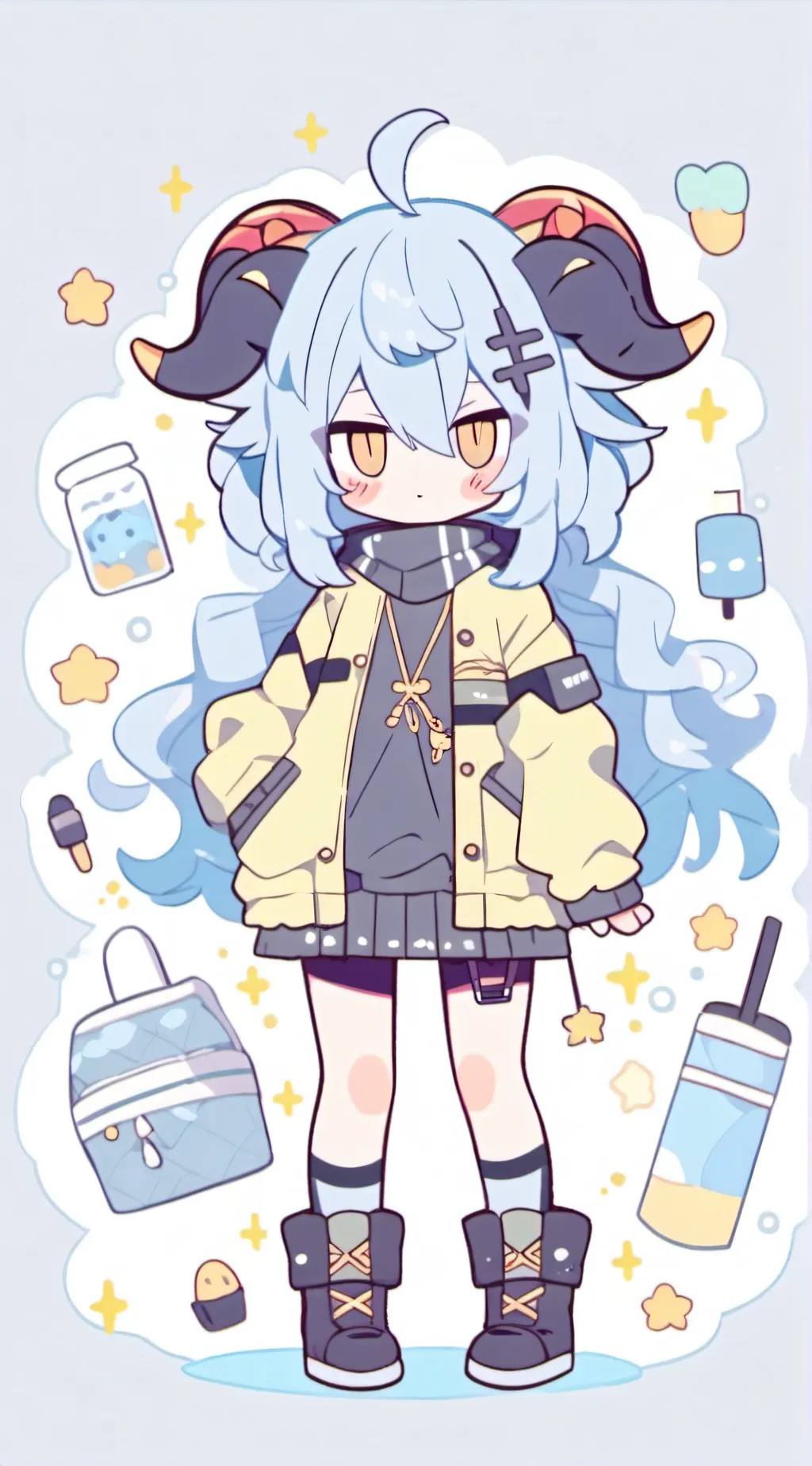 ai character: m.c in your home background