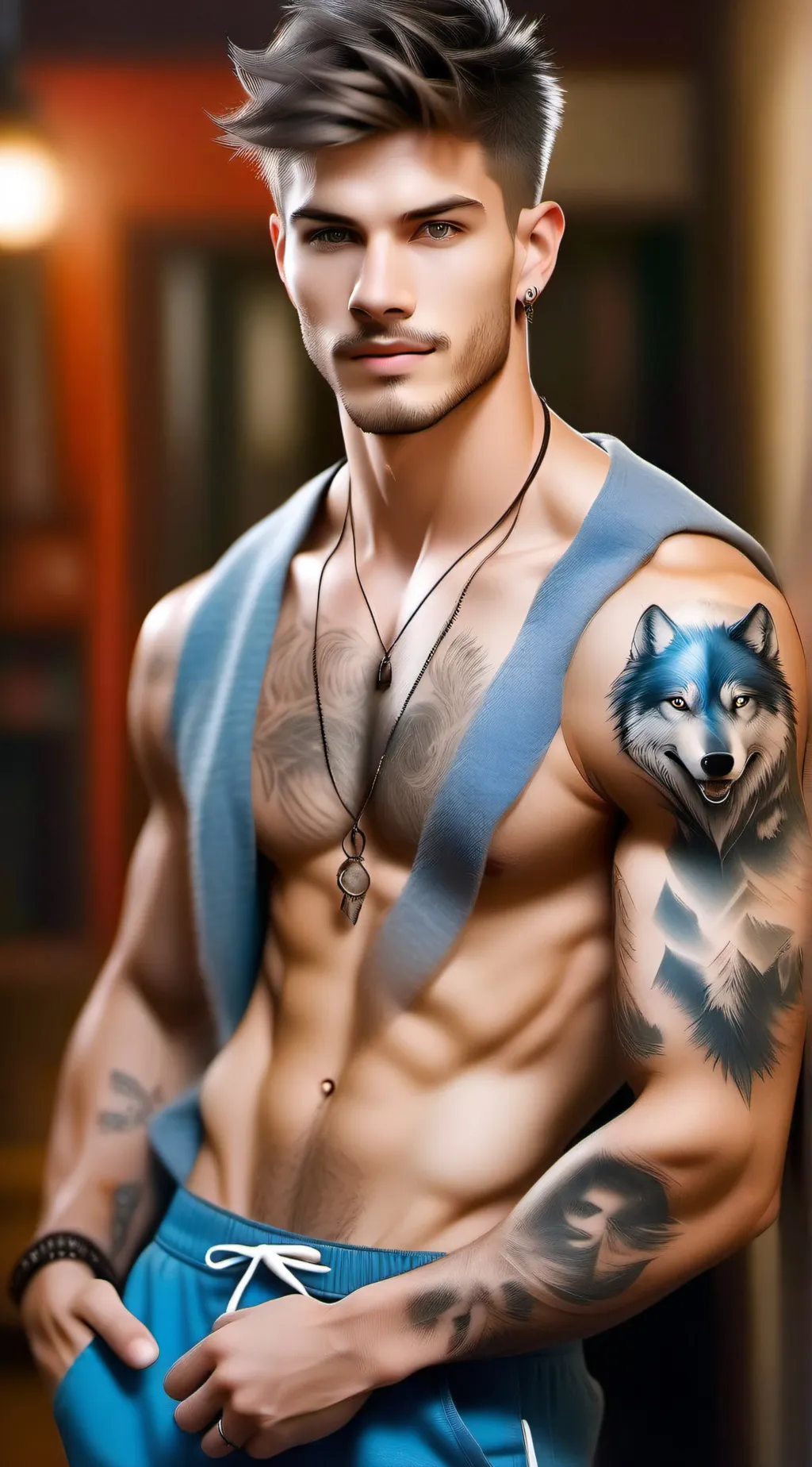 ai character: Frost  background