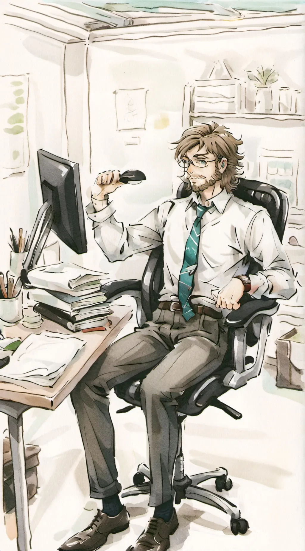 ai character: Henry Emily  background