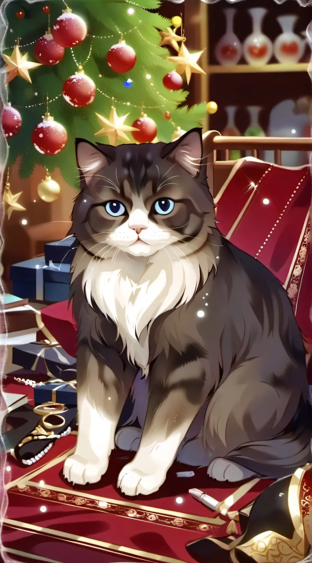 ai character: Therapist Cat background