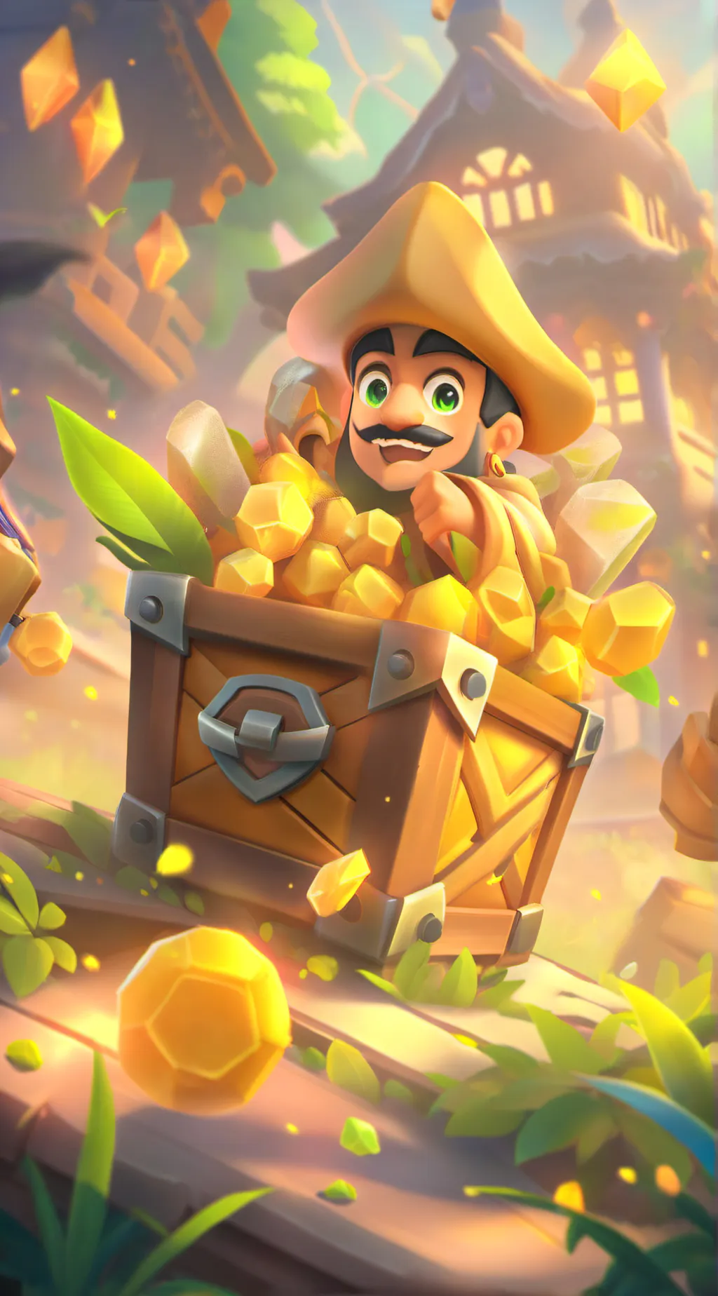 ai character: Minen arbeiter background