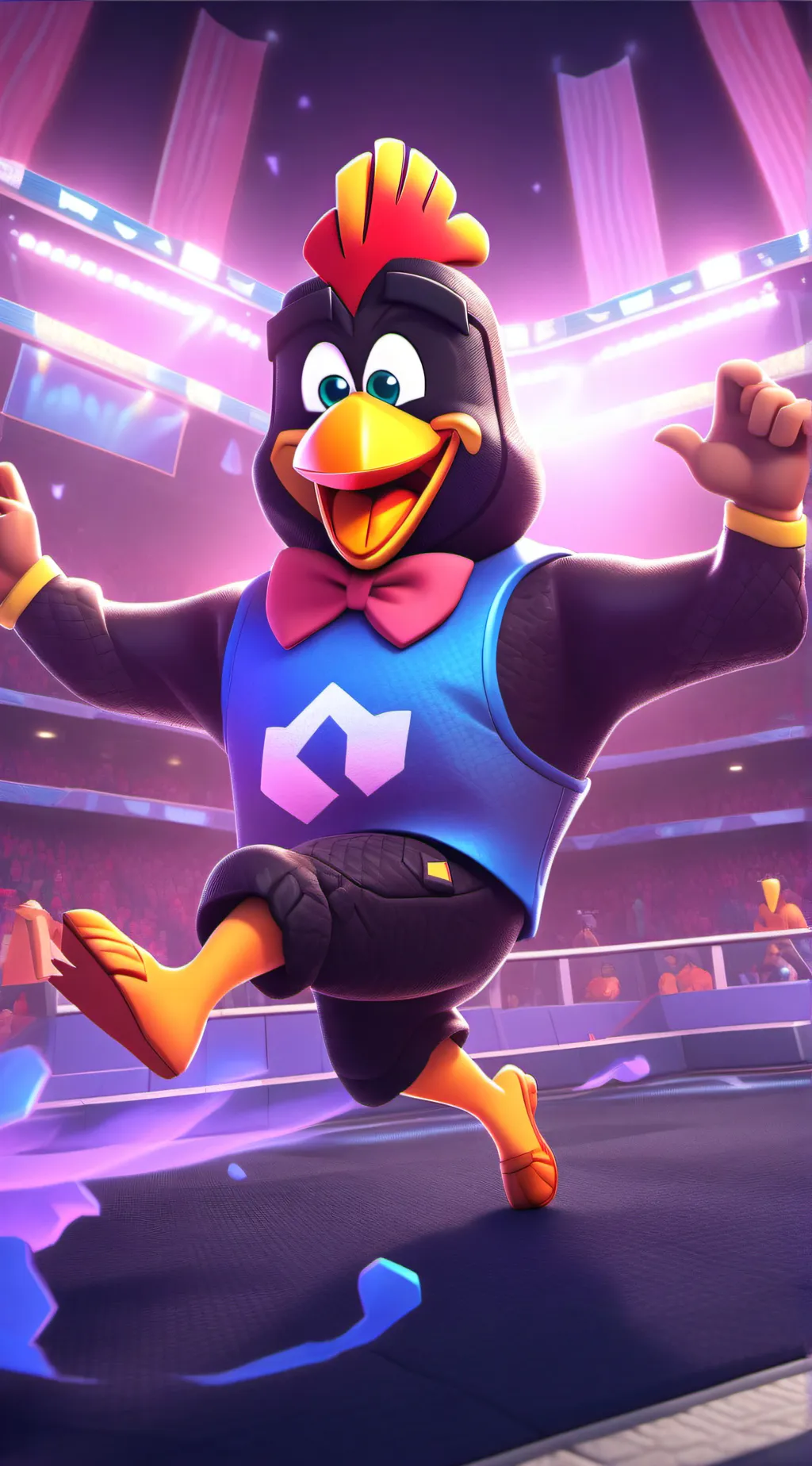 ai character: kicken chicken background