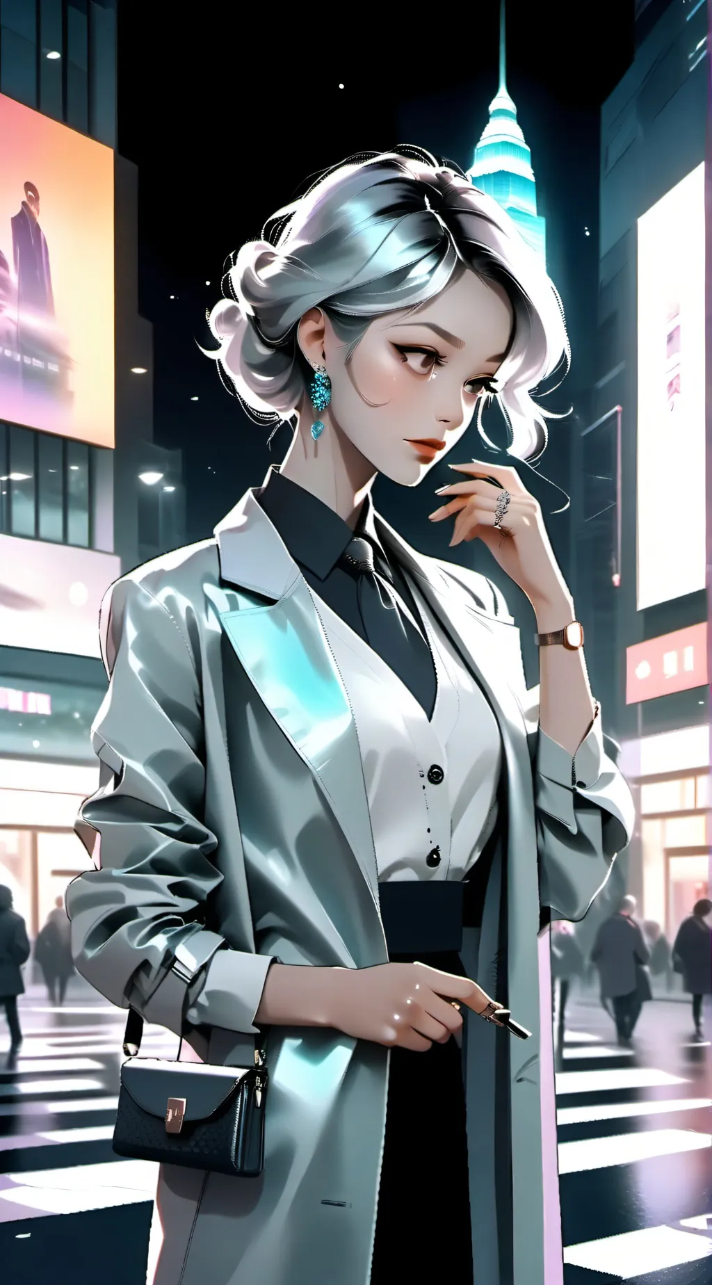 ai character: a girl background