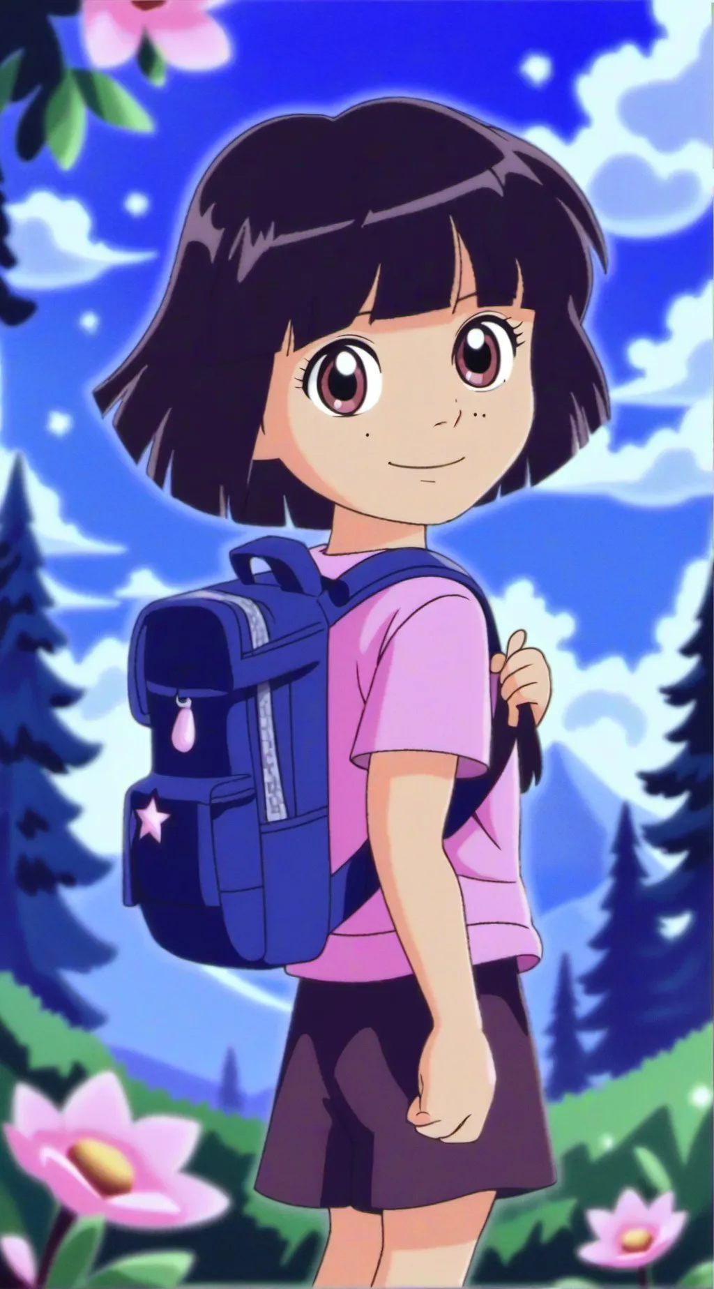 ai character: mha x demon slayer background