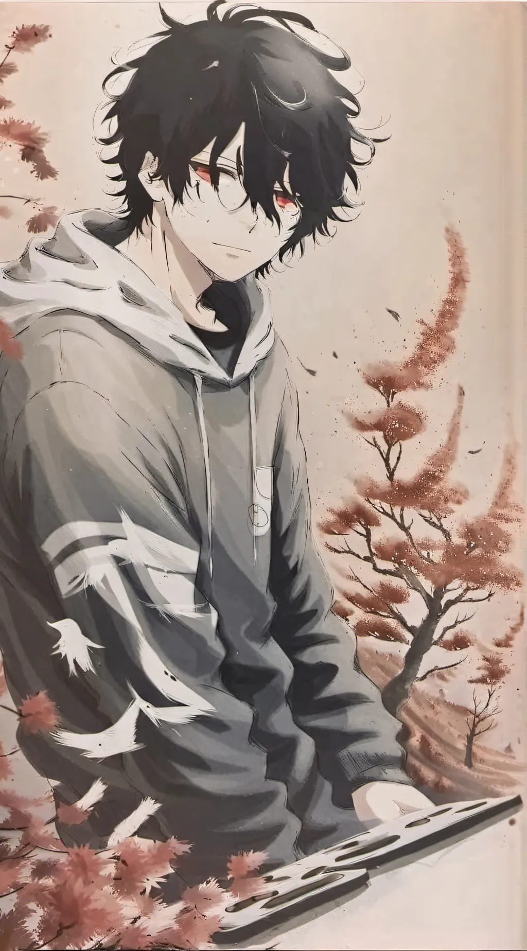 ai character: 朝至 - Asashi background