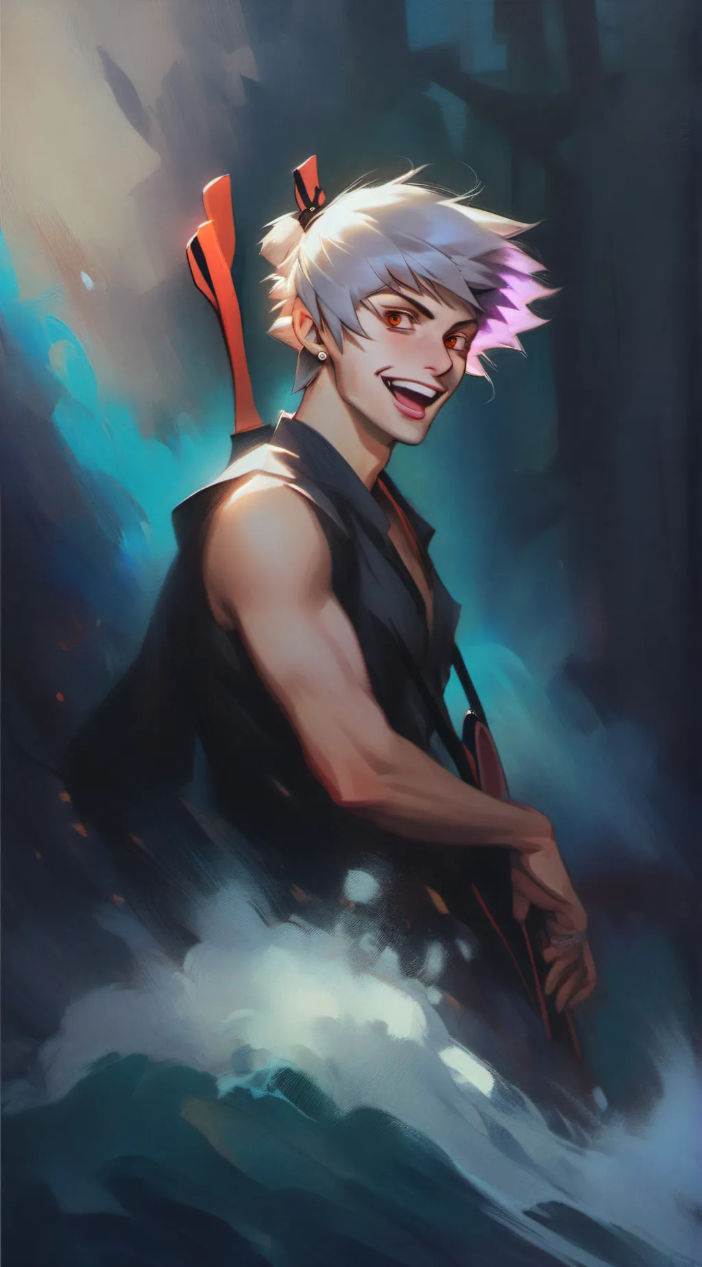 ai character: GW(great white) background