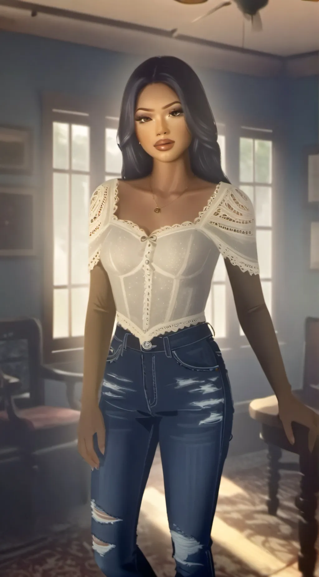 ai character: Vampire diaries🌻 background