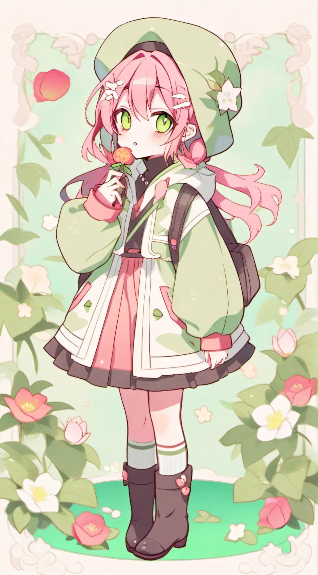 ai character: Mitsuri Kanroji🌸 background