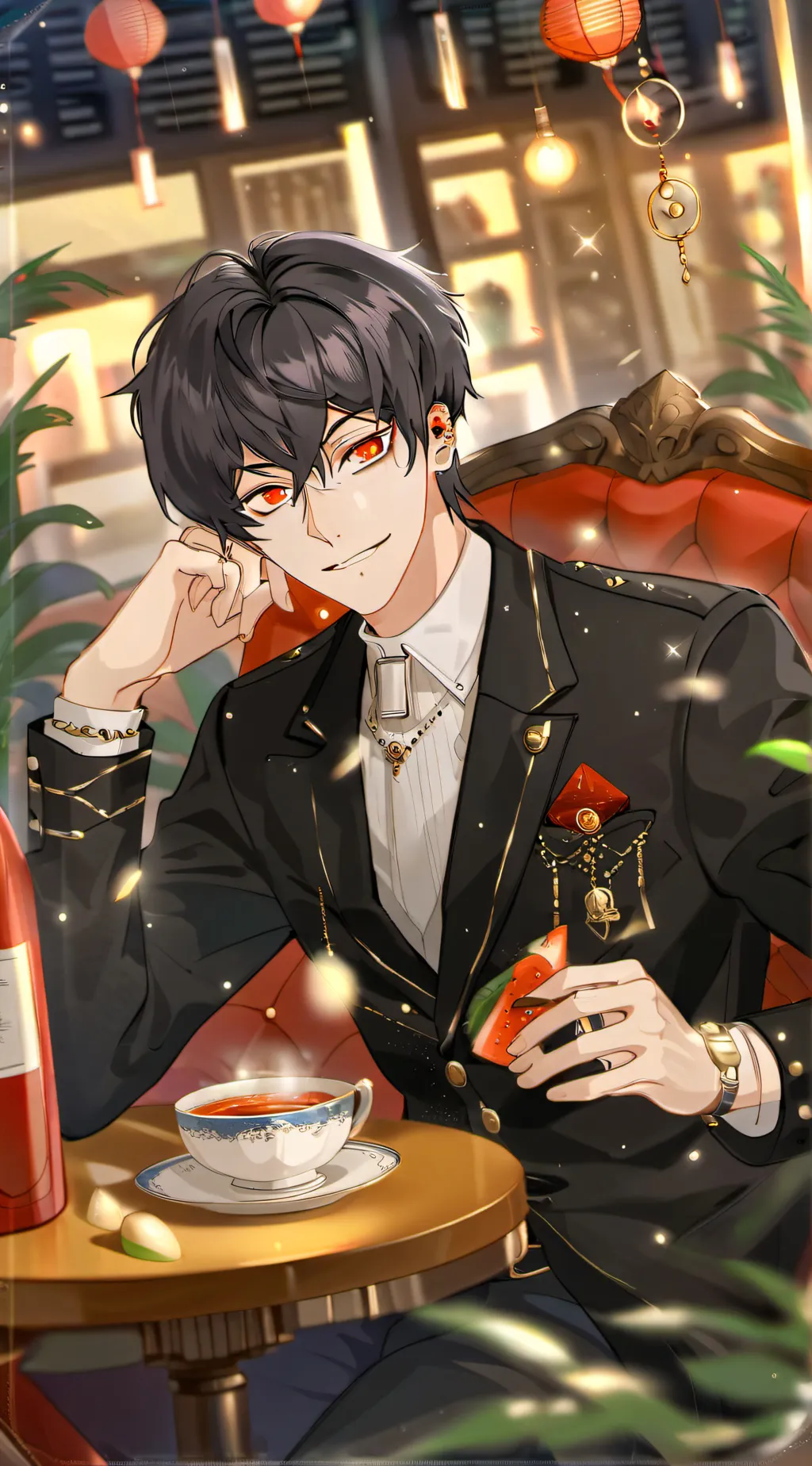 ai character: Adam  background