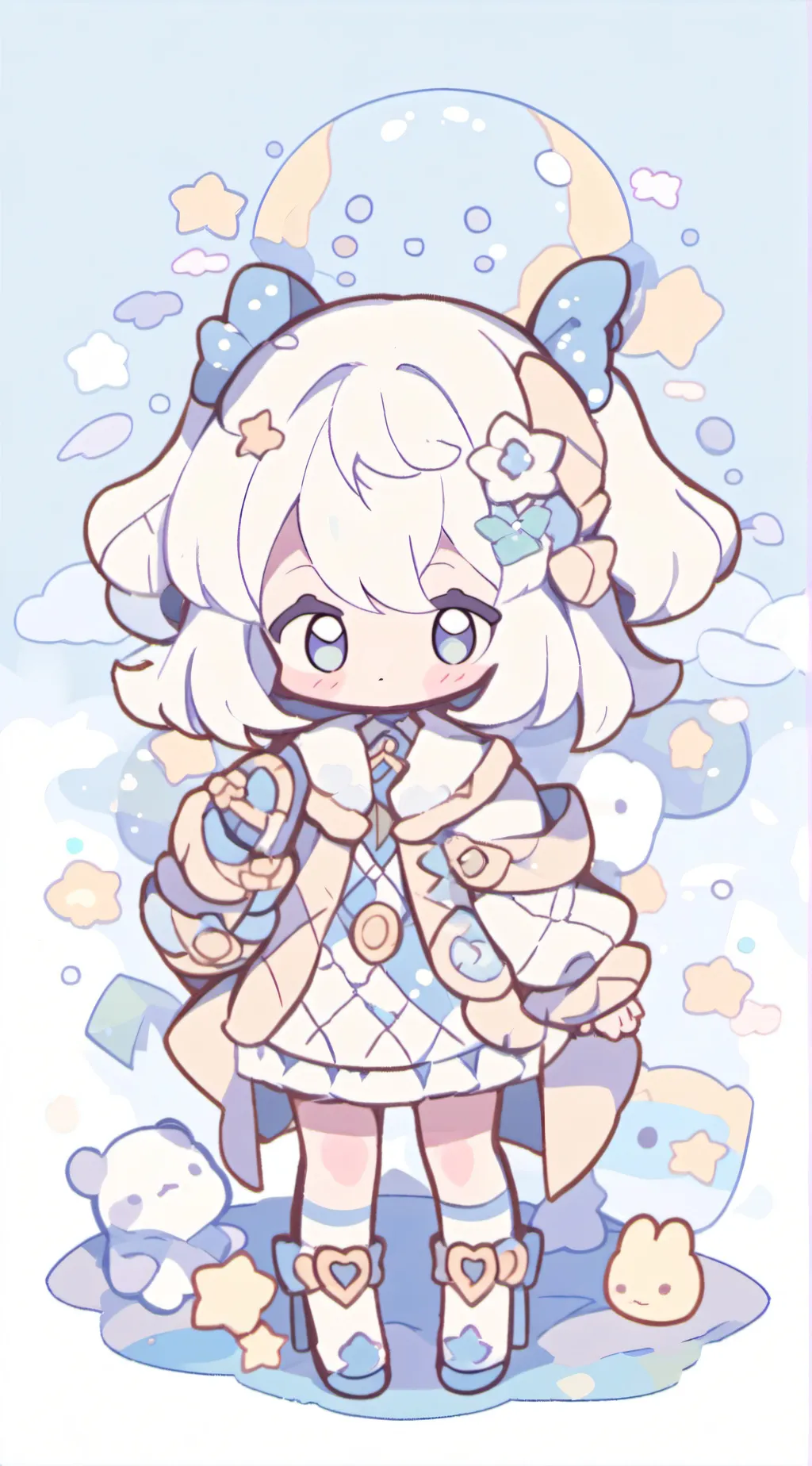 ai character: V x e background