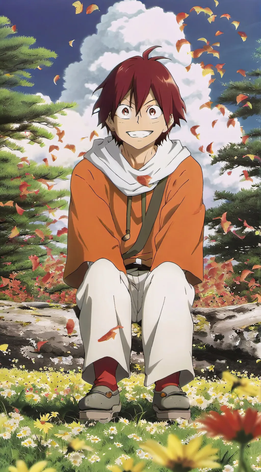 ai character: Kirishima  background