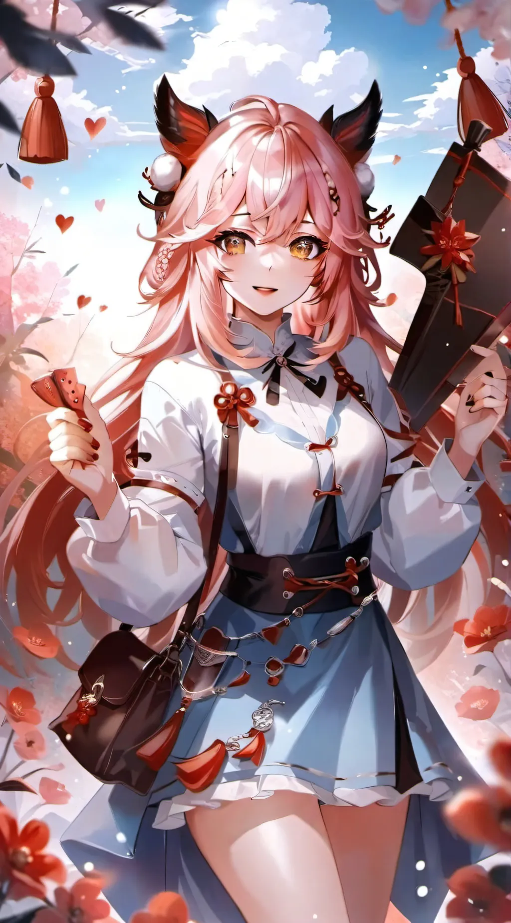 ai character: Nicky  background