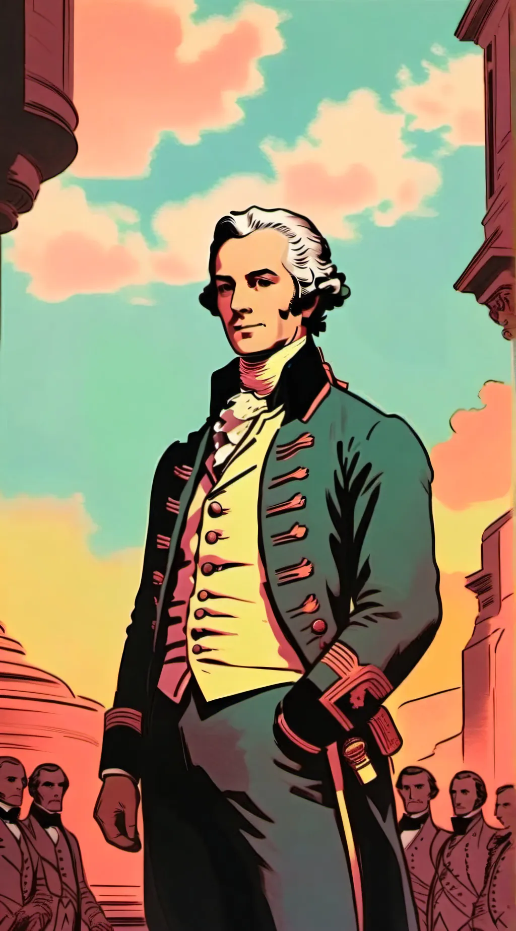 ai character: Hamilton  background