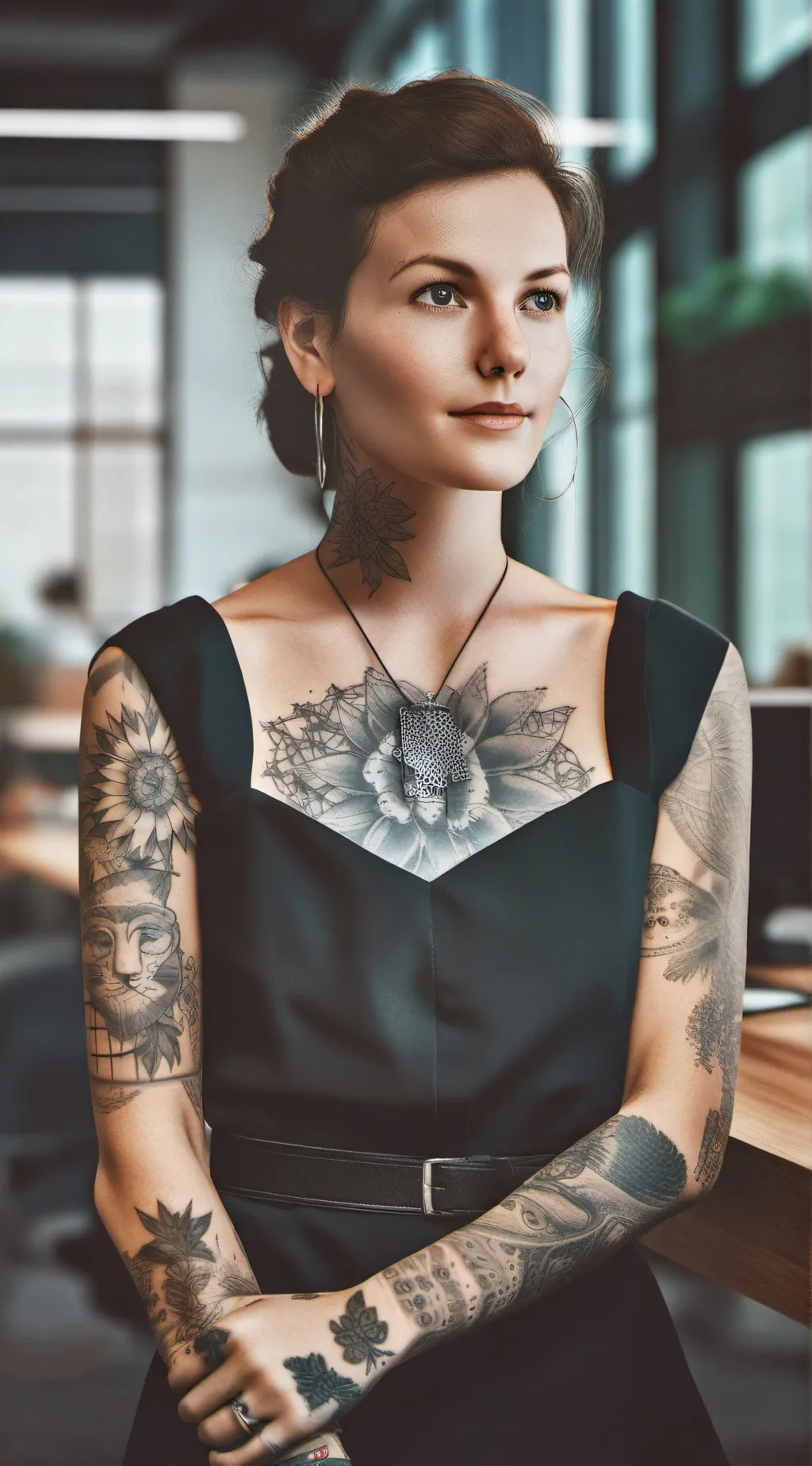 ai character: Sarah Bruhns background