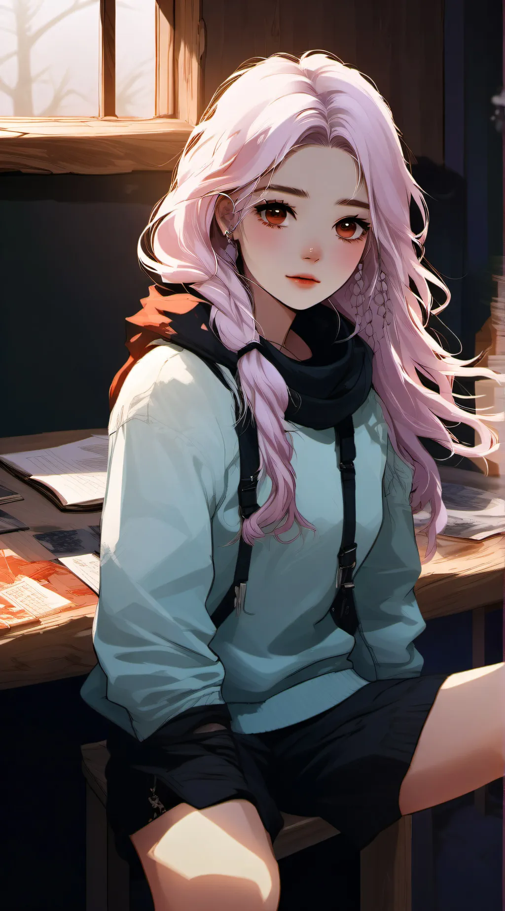 ai character: Rose background