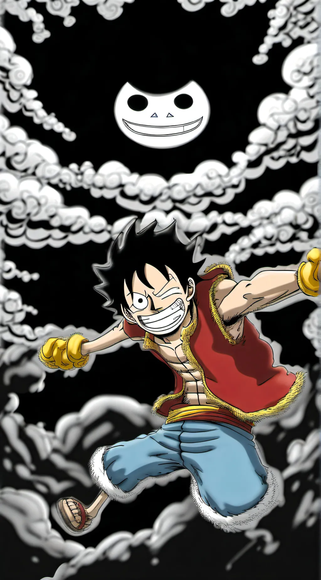 ai character: luffy background
