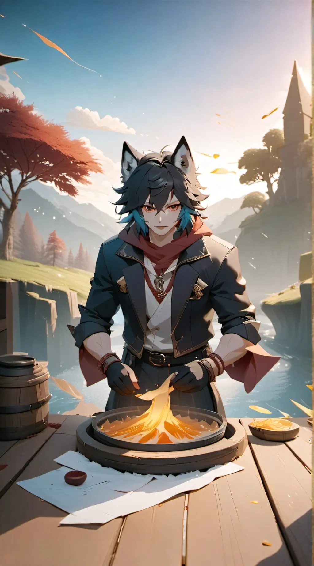 ai character: Jacob ashler  background