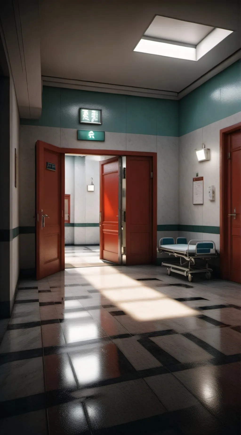 ai character: The Hospital  background