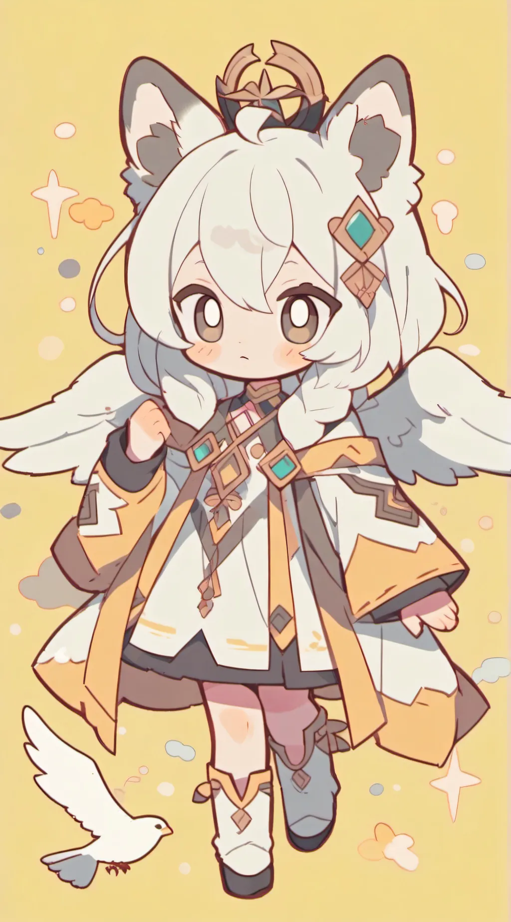 ai character: Monica  background