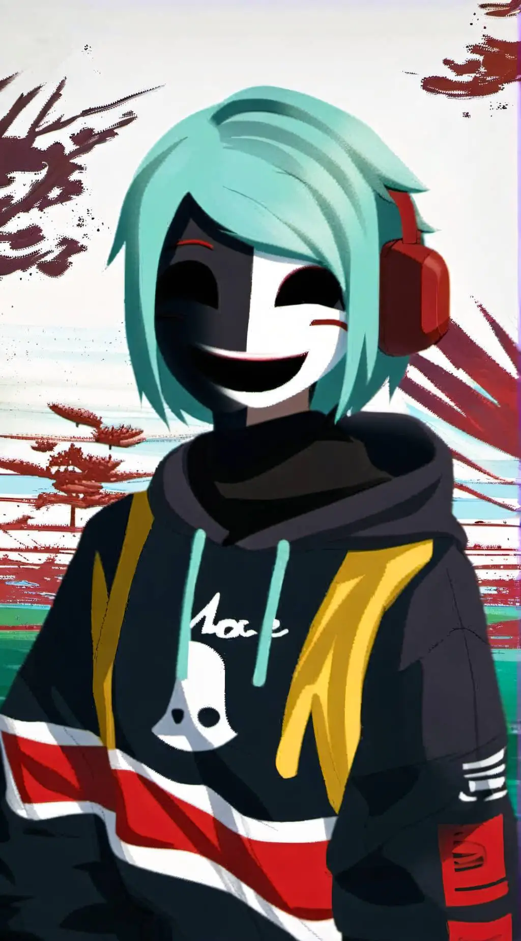 ai character: Error Hoodie  background