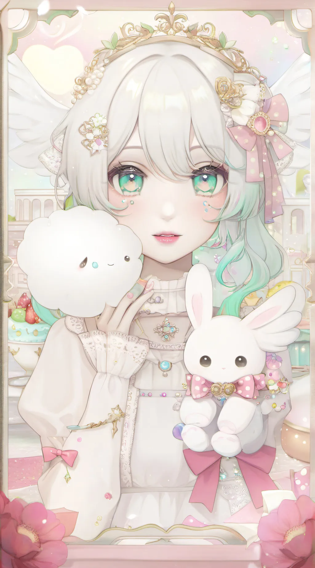 ai character: Ava Macaroon  background