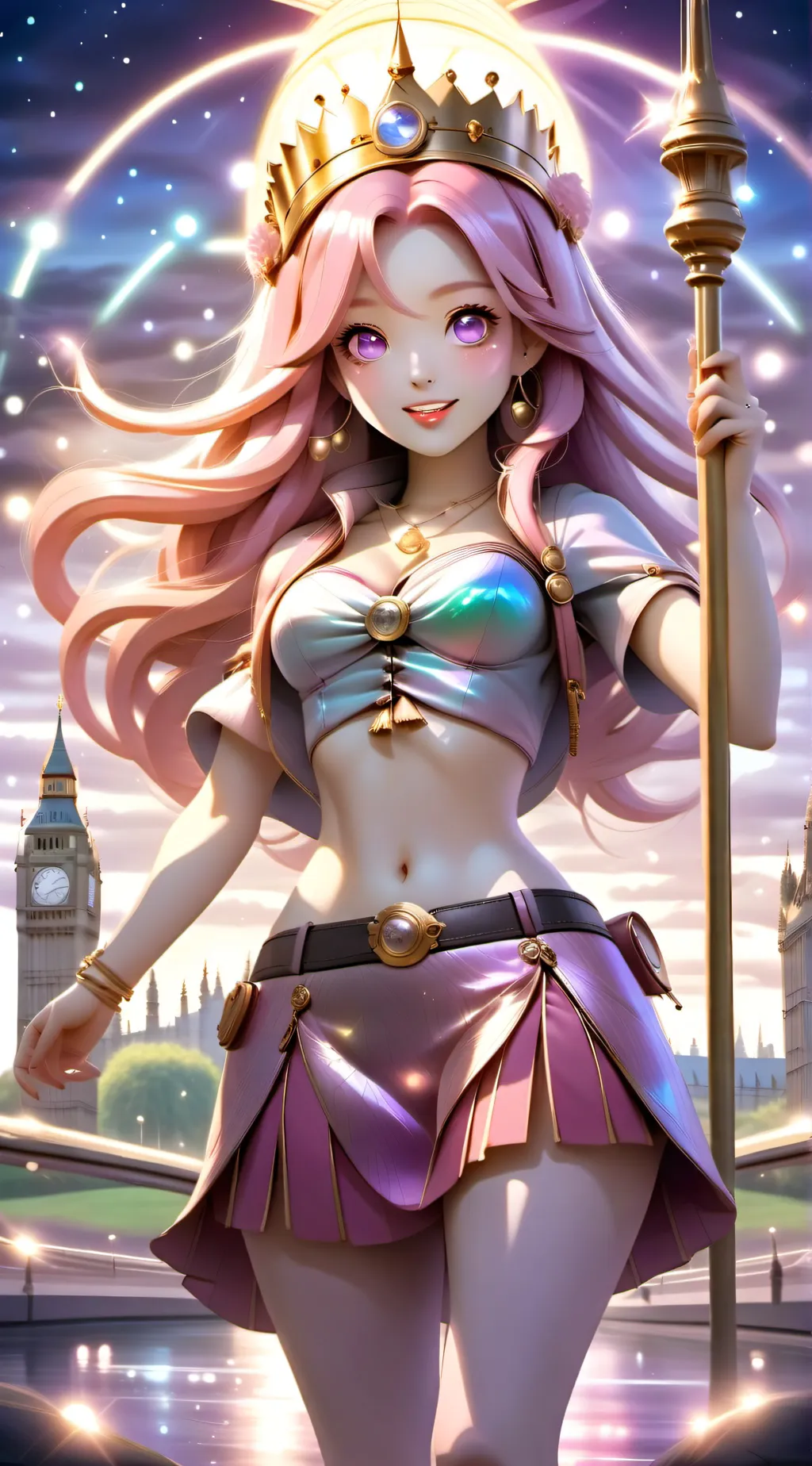 ai character: Starlight background