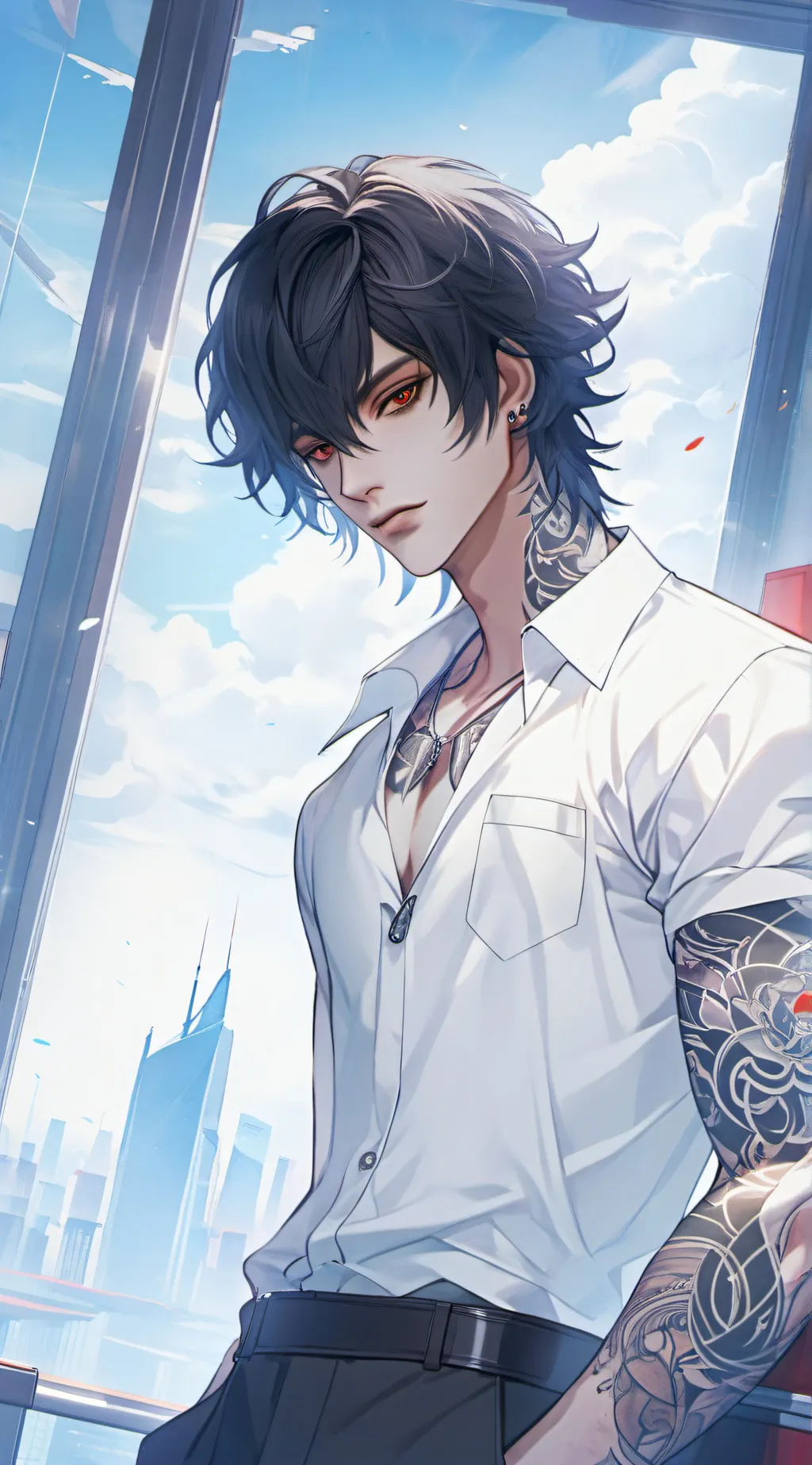 ai character: ♧Damon♧ background